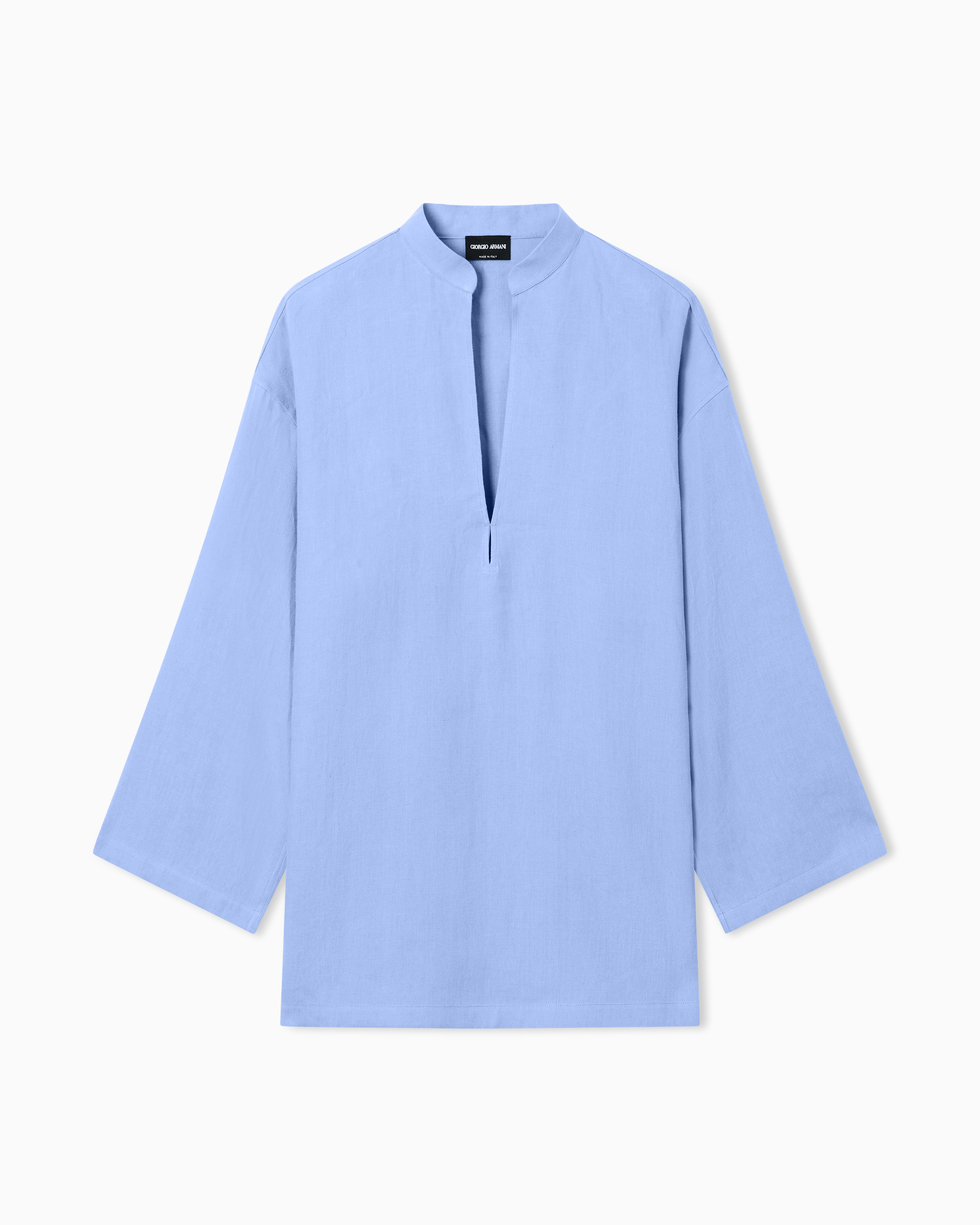 Giorgio Armani Light Blue Hemp Shirt