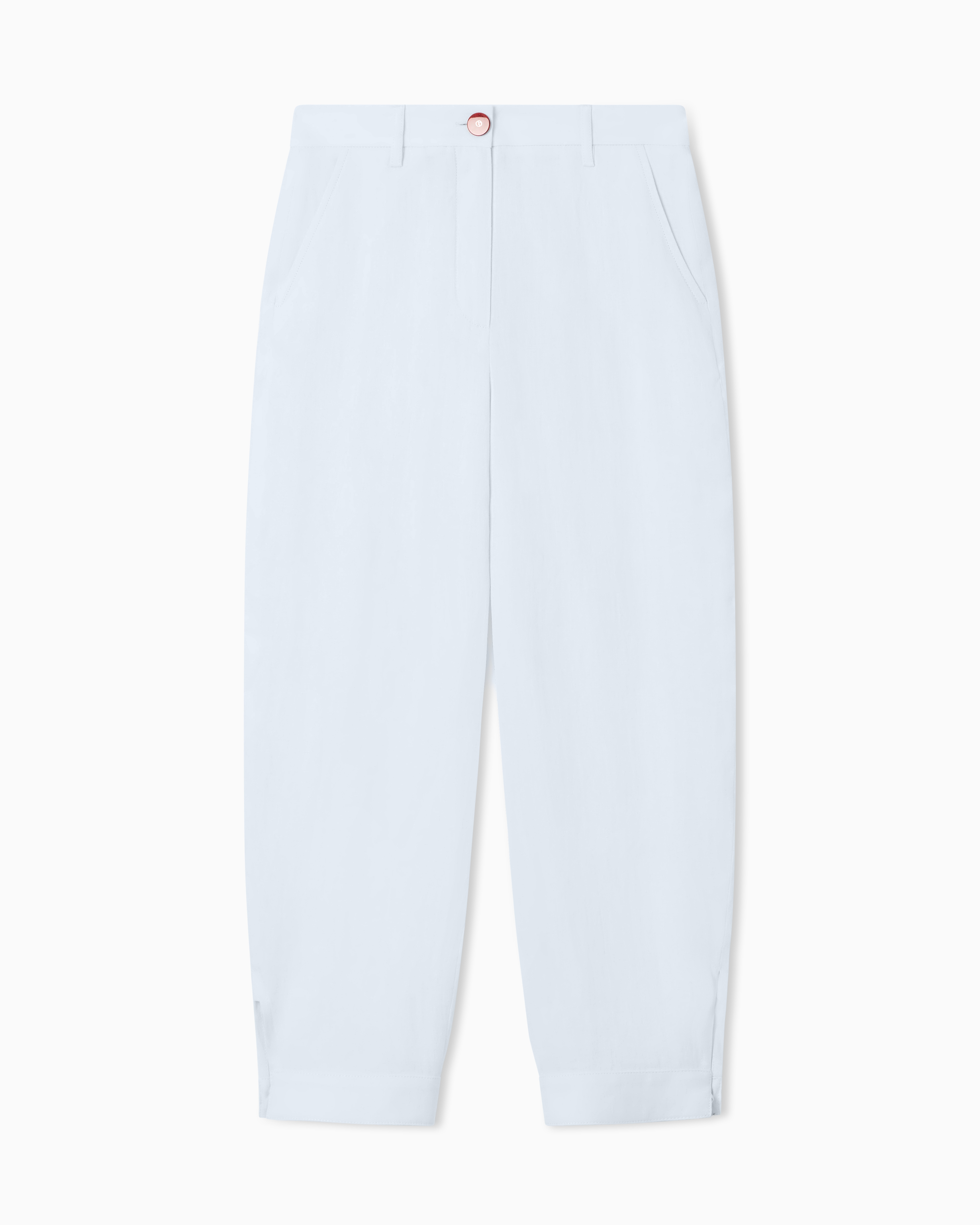 Giorgio Armani Light Blue Hemp Trousers