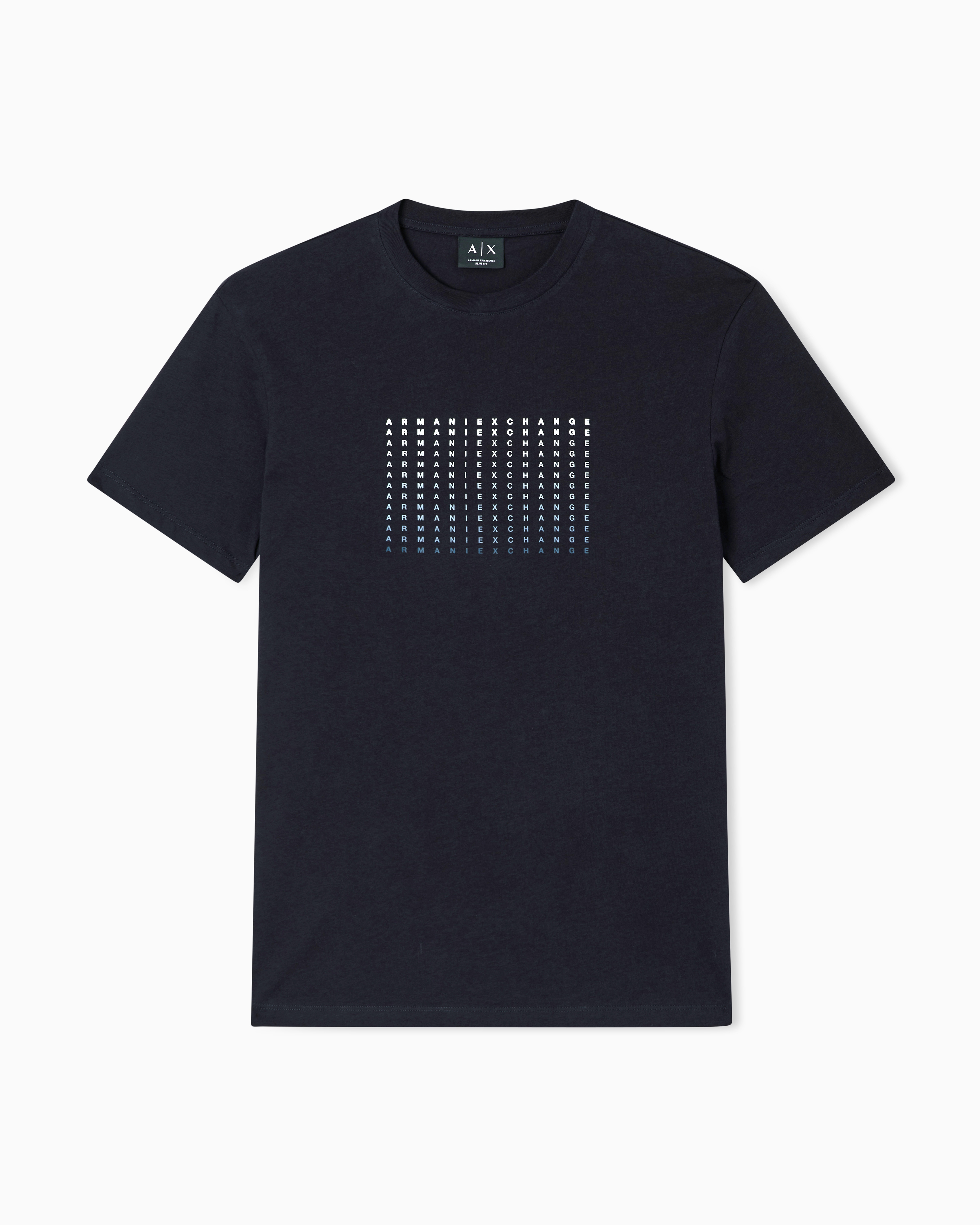 Armani Exchange Slim Fit T-Shirt In Cotone