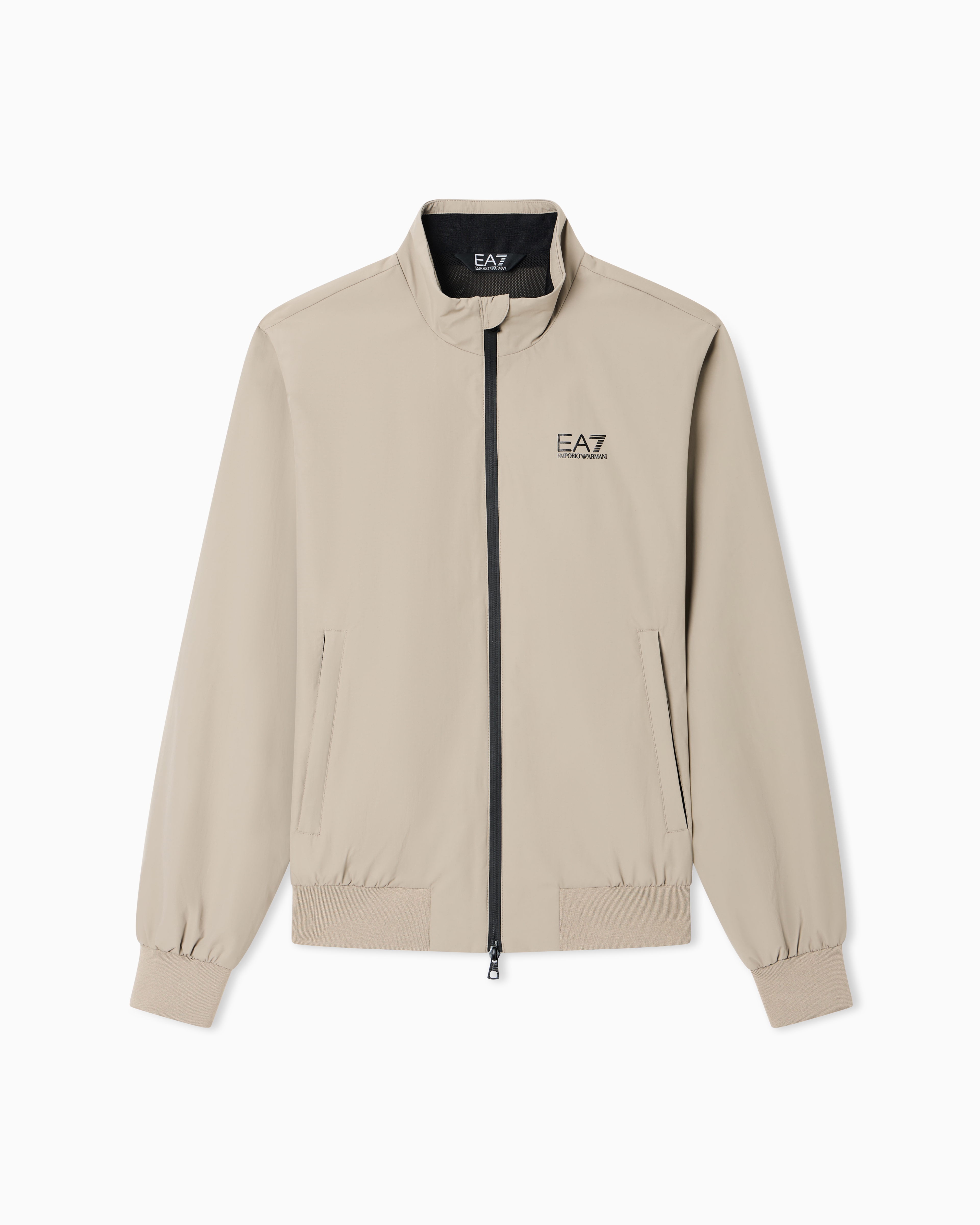 Ea7 Beige Asv Core Identity Nylon Jacket