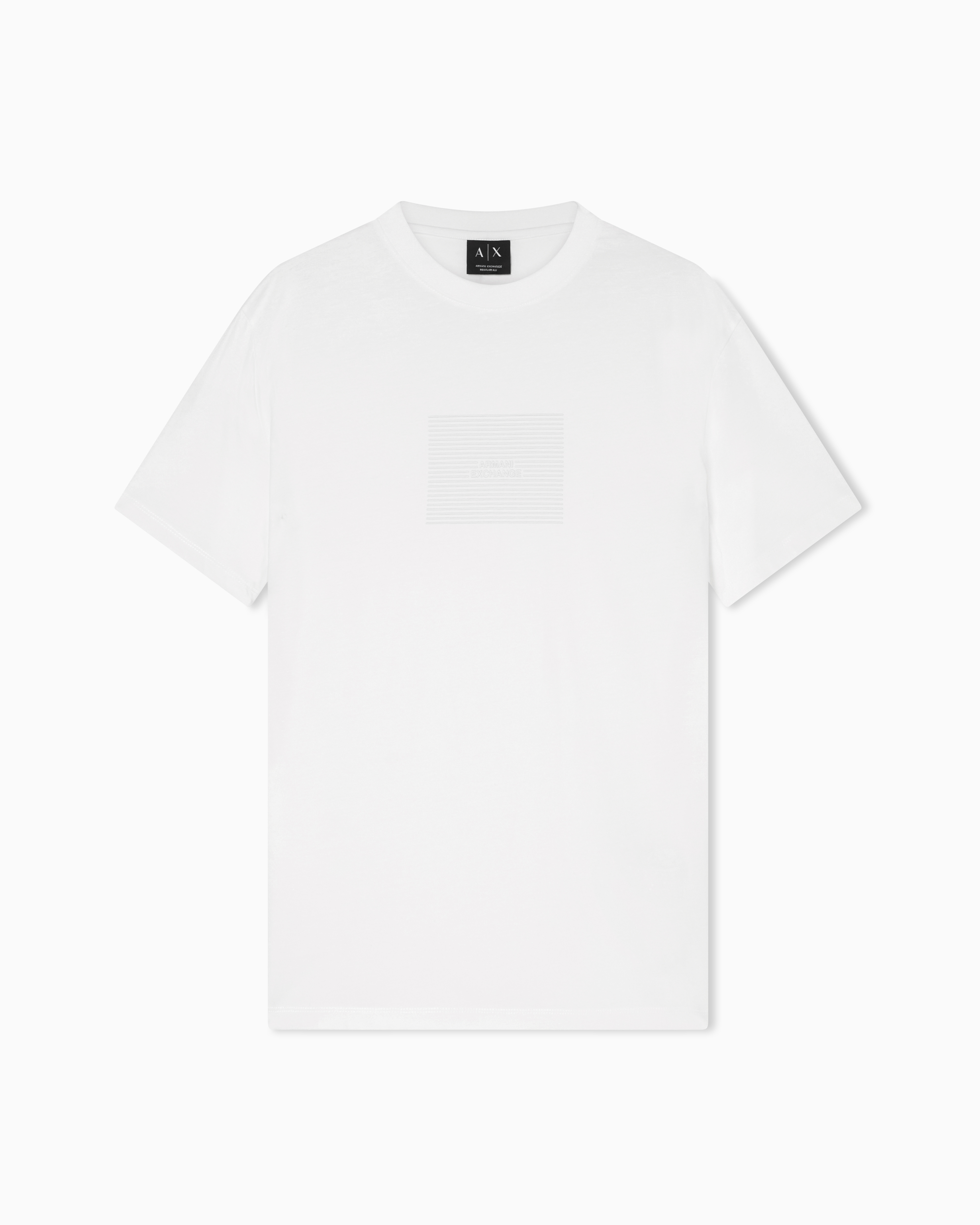 Armani Exchange White Regular Fit Cotton T-Shirt