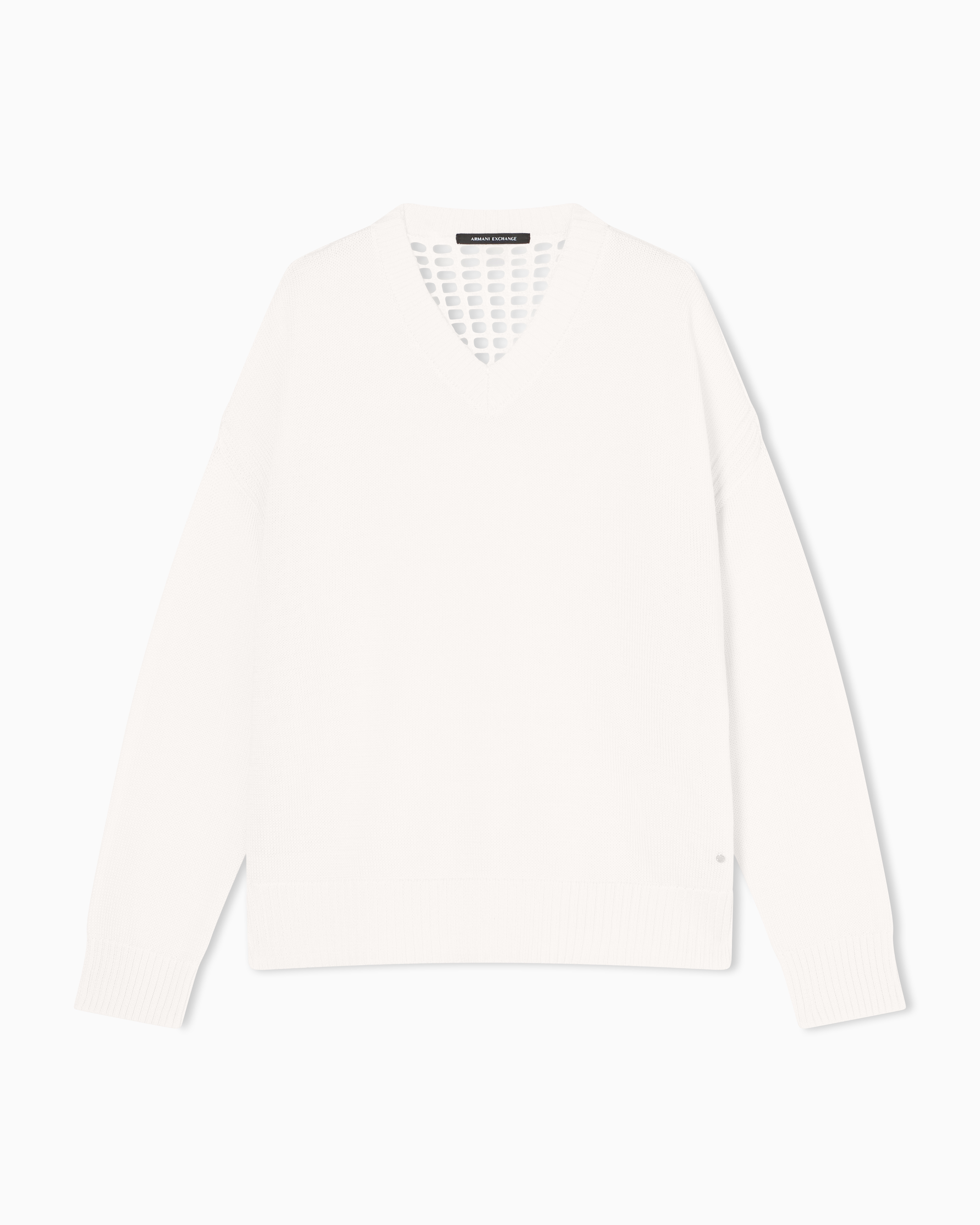 Armani Exchange Maglione Over Con Retro Traforato