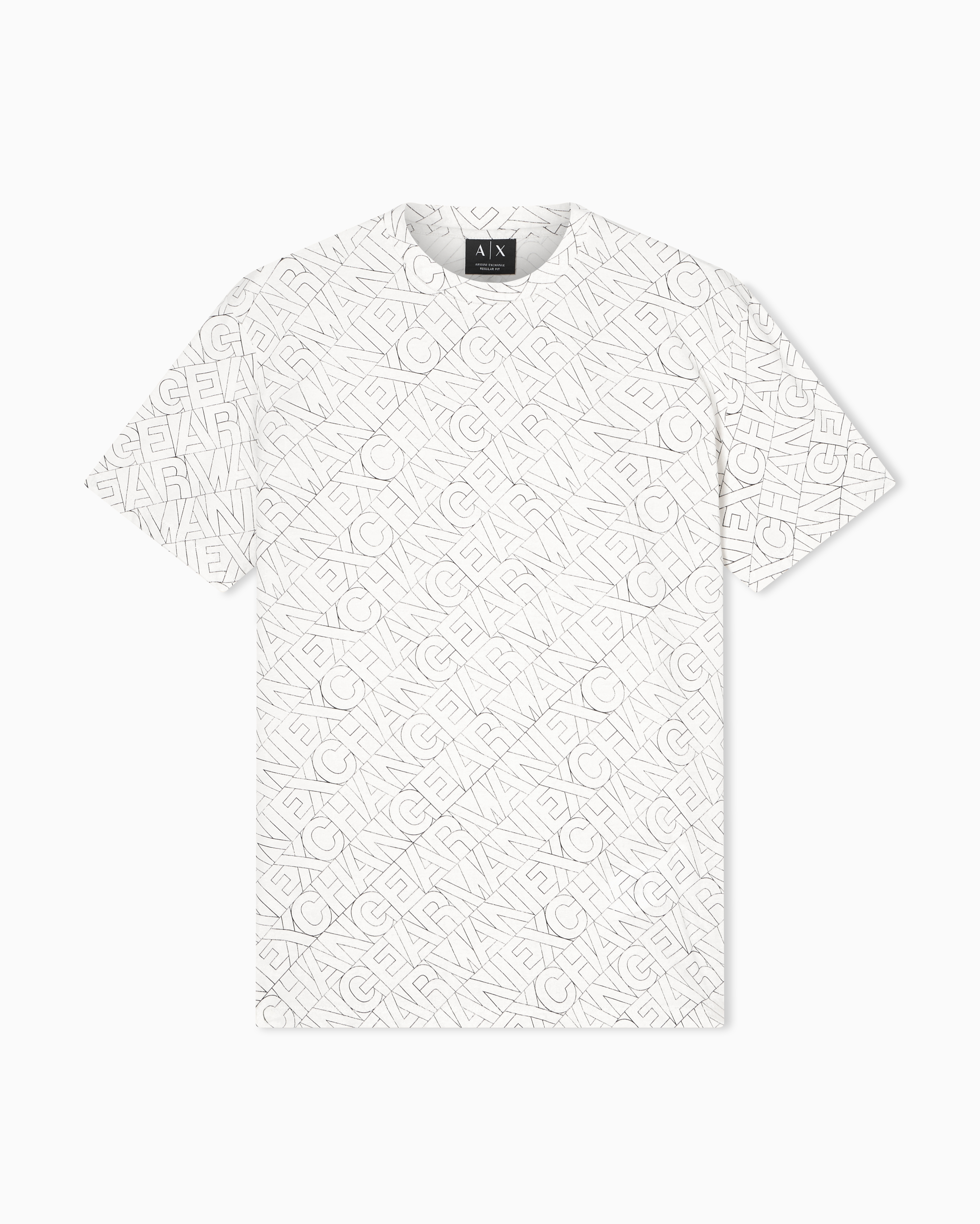 Armani Exchange T-Shirt Regular Fit In Jersey Di Cotone