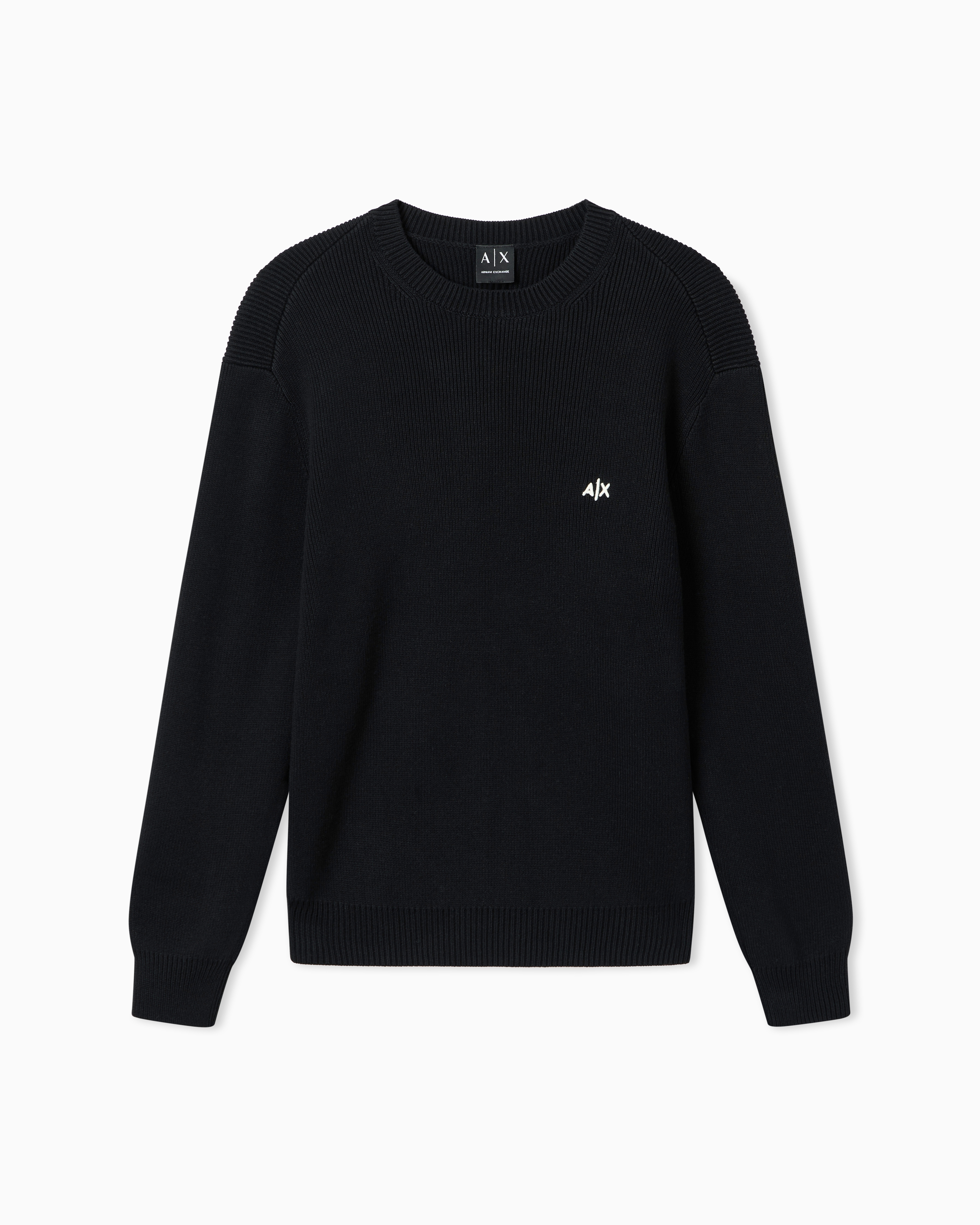 Armani Exchange Maglione Girocollo Con Logo Ricamato