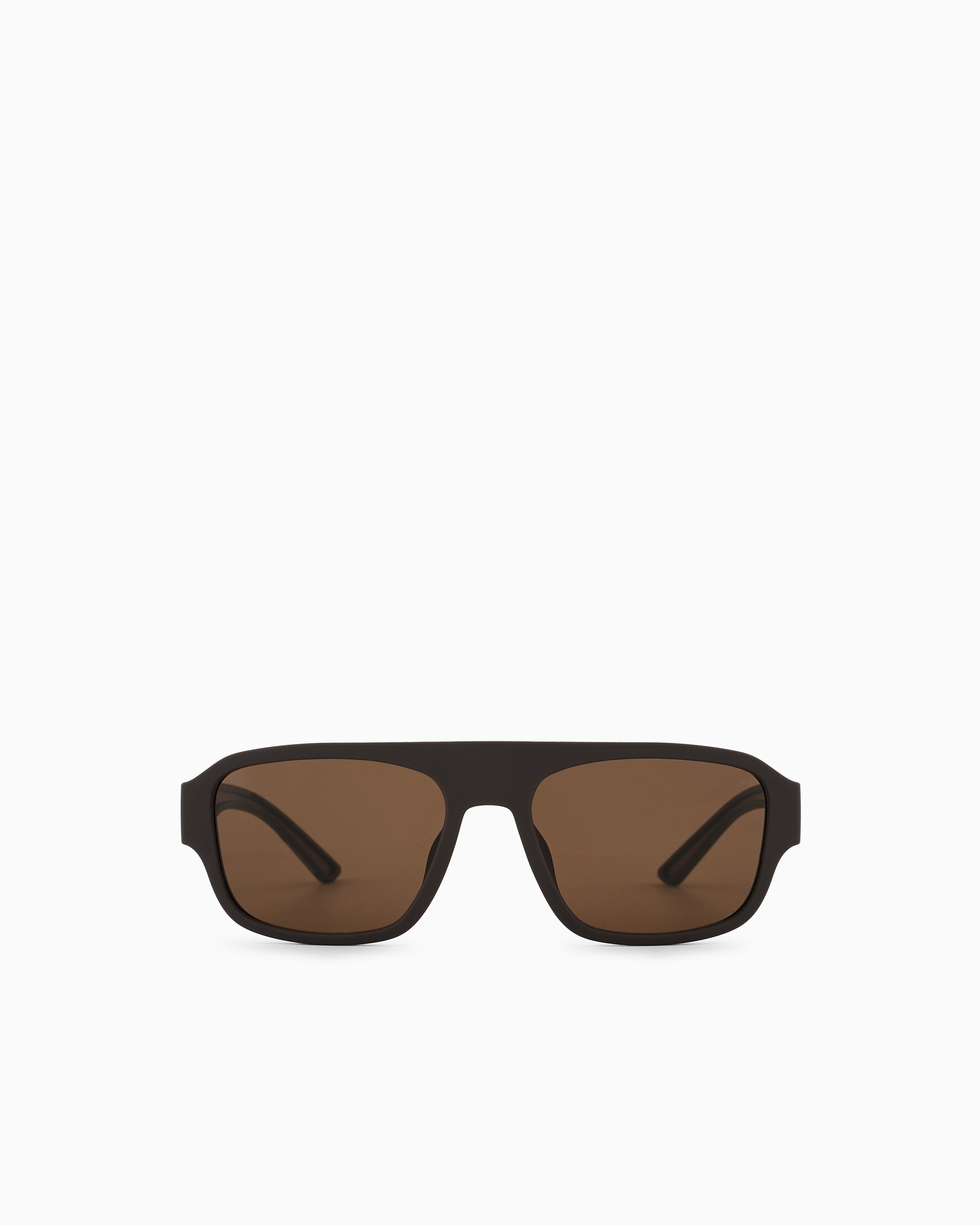 Emporio Armani Men's Brown ’S Aviator Sunglasses