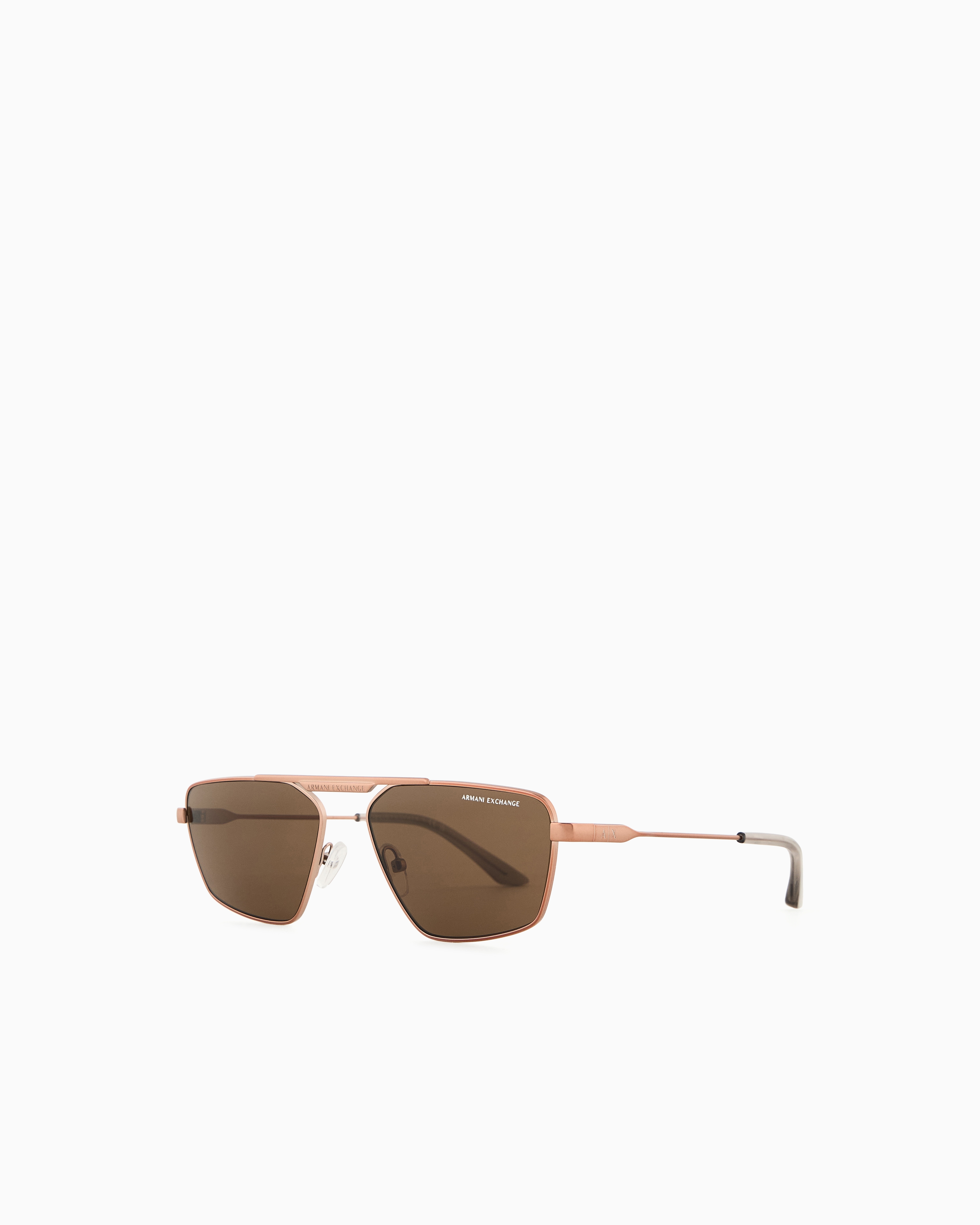 Armani Exchange Unisex Pink Irregular-Shaped Sunglasses