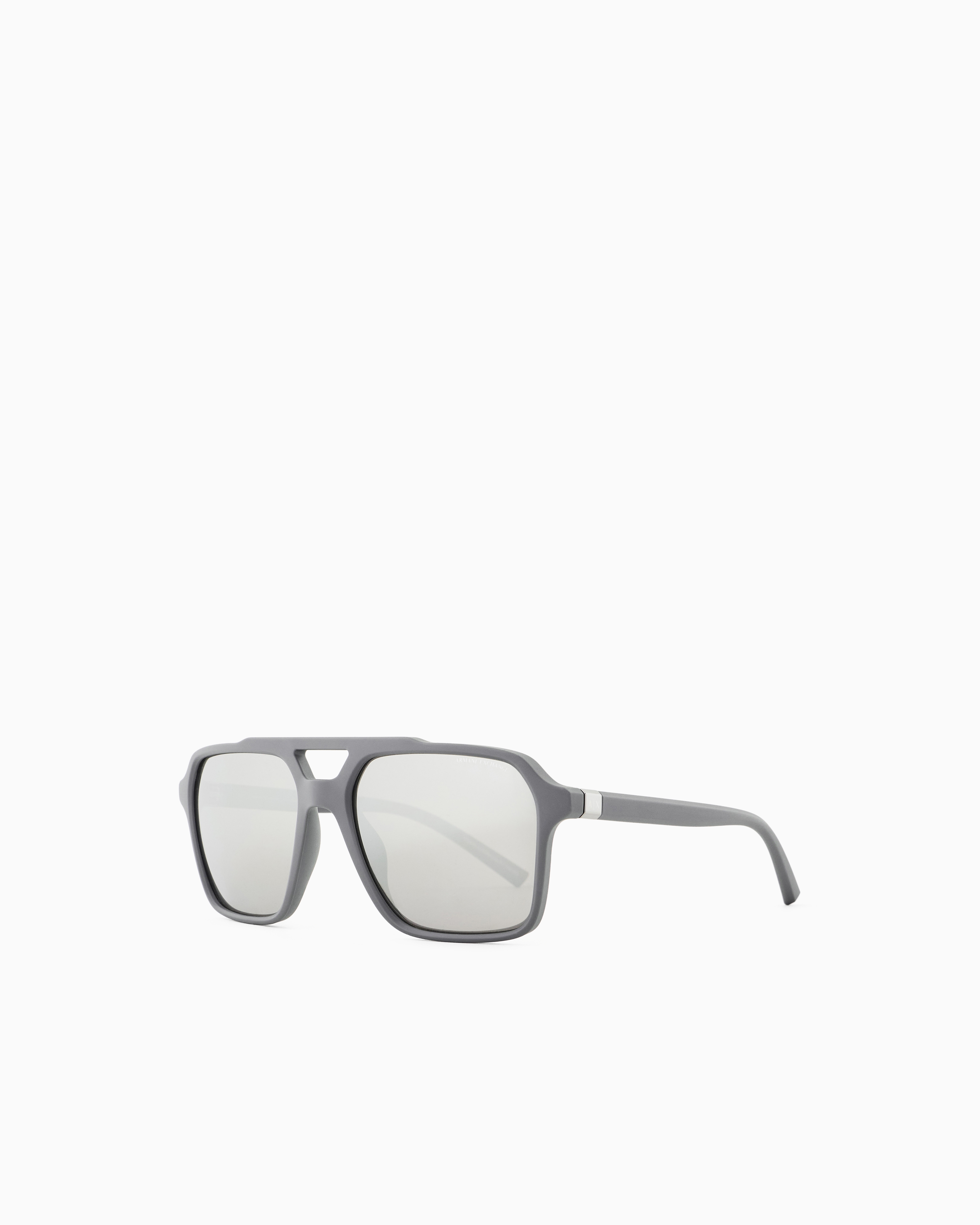 Armani Exchange Men's Grey Square-Shaped Sunglasses For