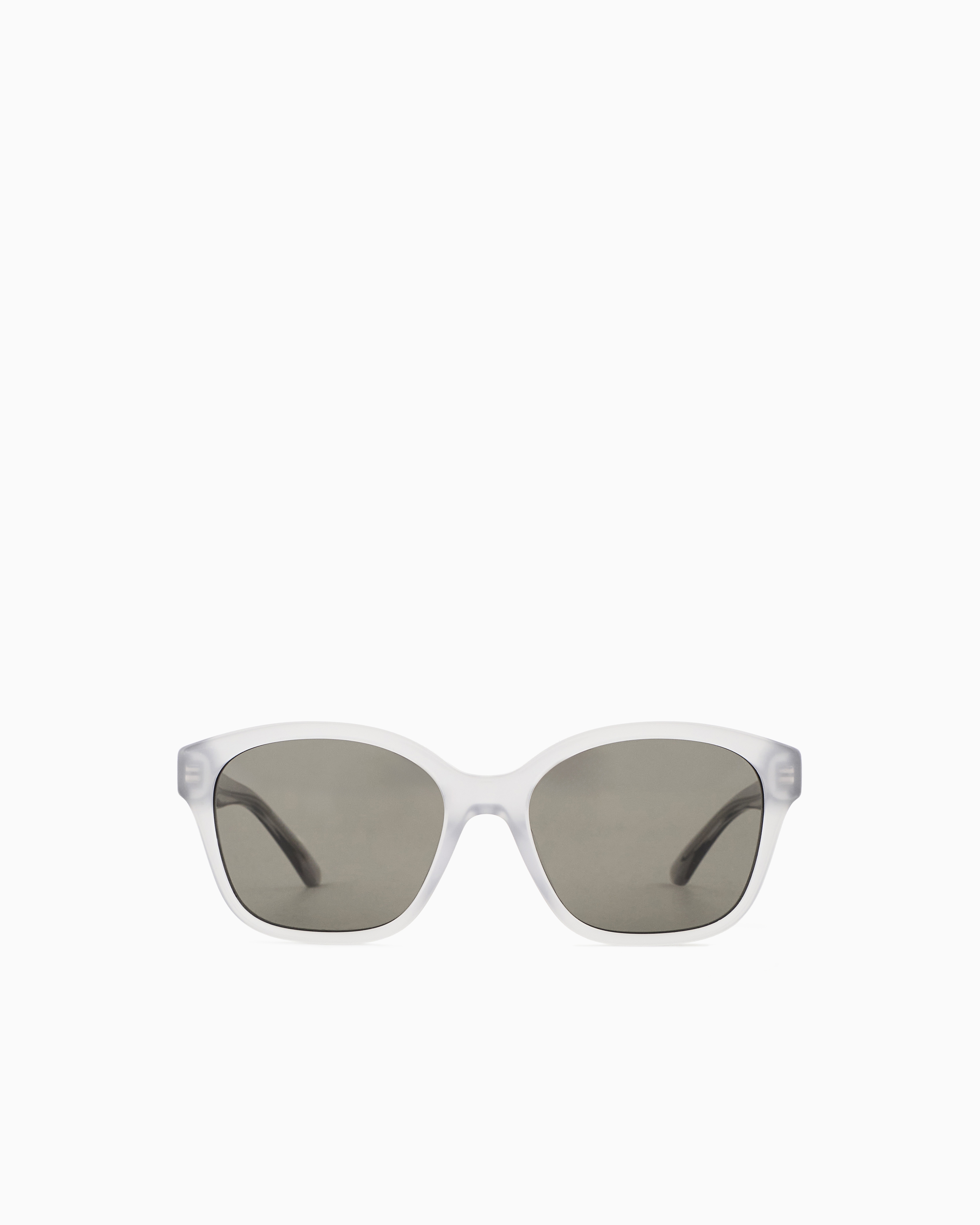 Emporio Armani Girls Grey Unisex Panto Sunglasses