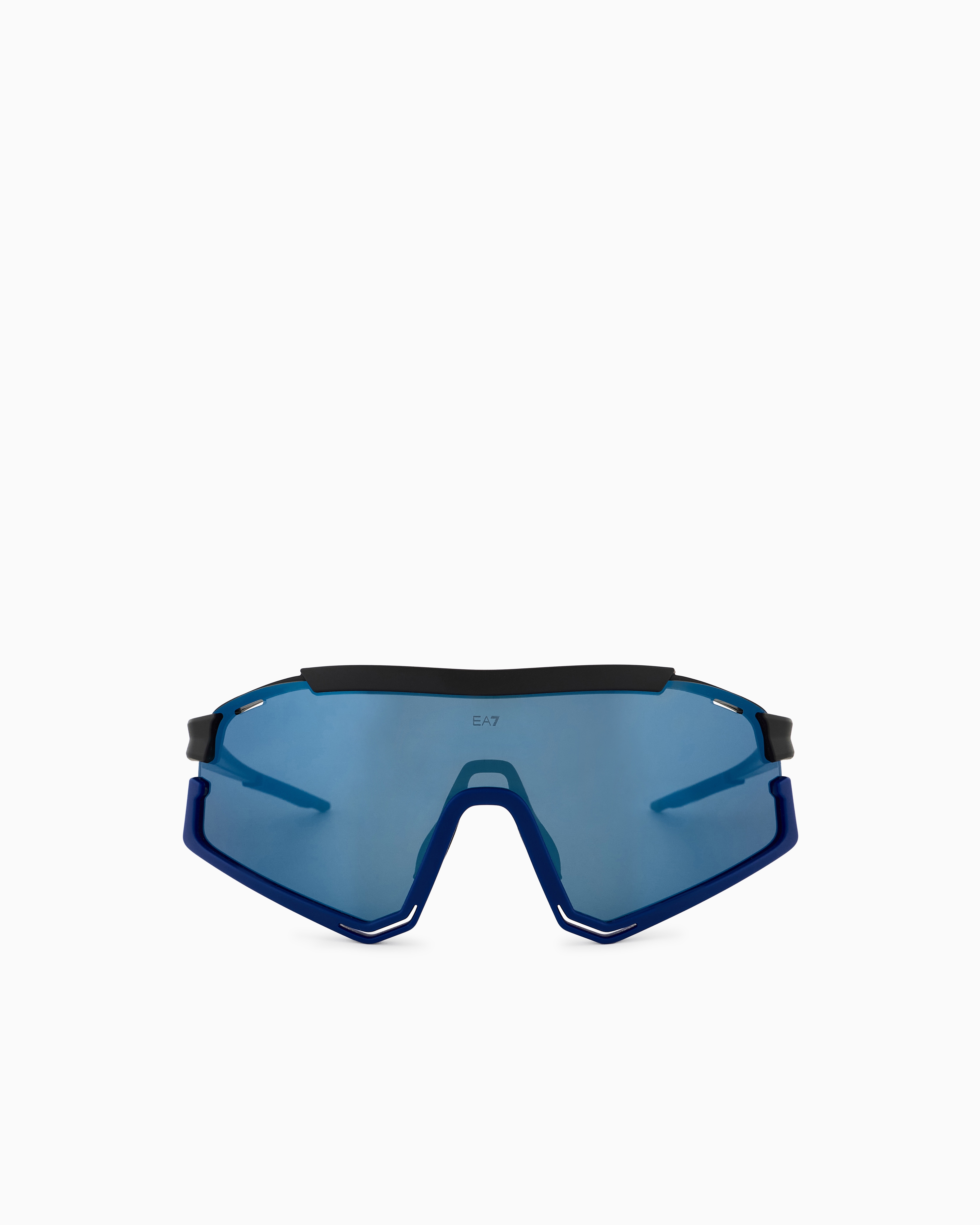 Ea7 Irregular-shaped Sports Sunglasses In Blue