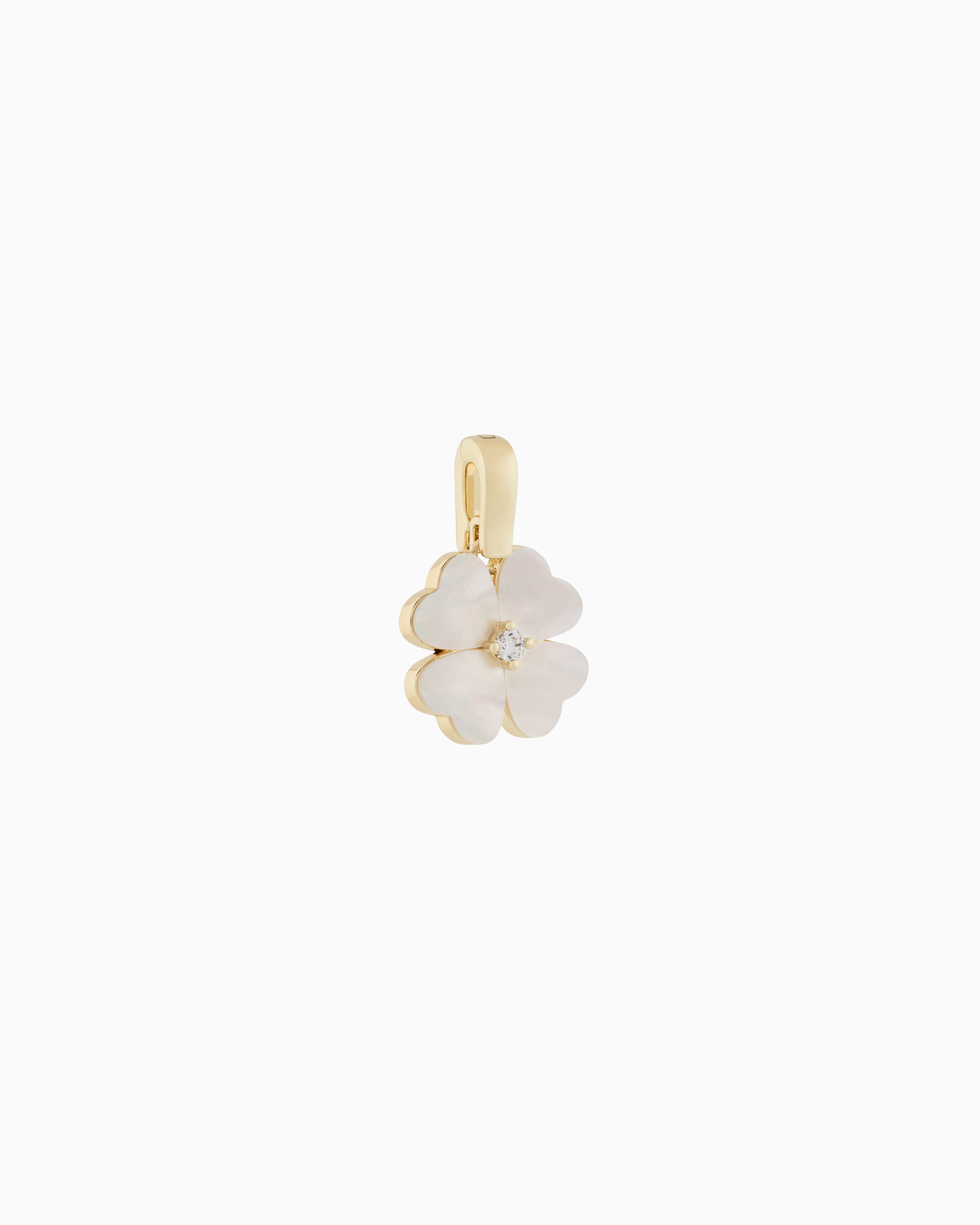 Emporio Armani Multicolored Mother Of Pearl Clover Charm