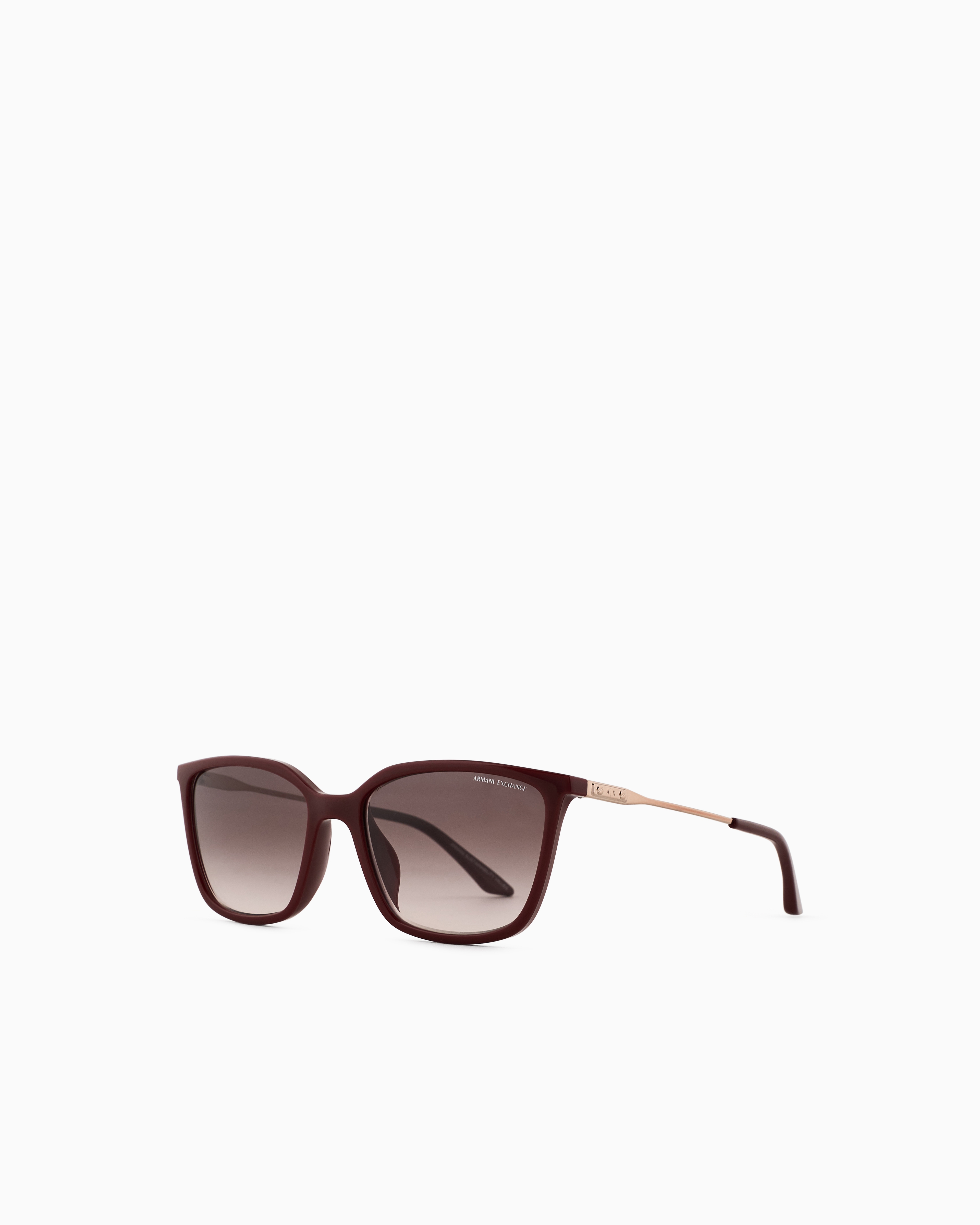Armani Exchange Women's Burgundy Cat Eye Sunglasses