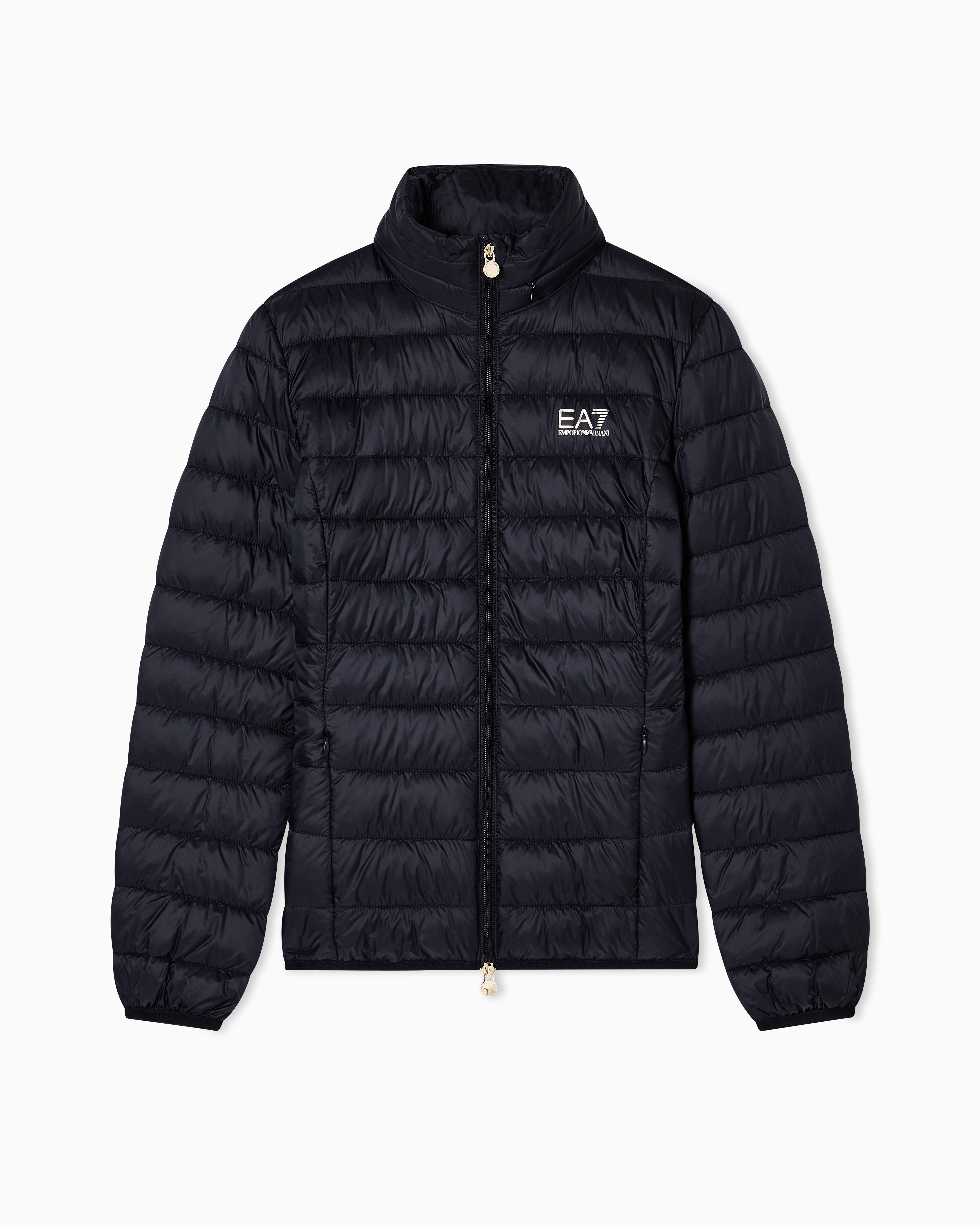 Ea7 Black Core Lady Lightweight Nylon Padded Jacket