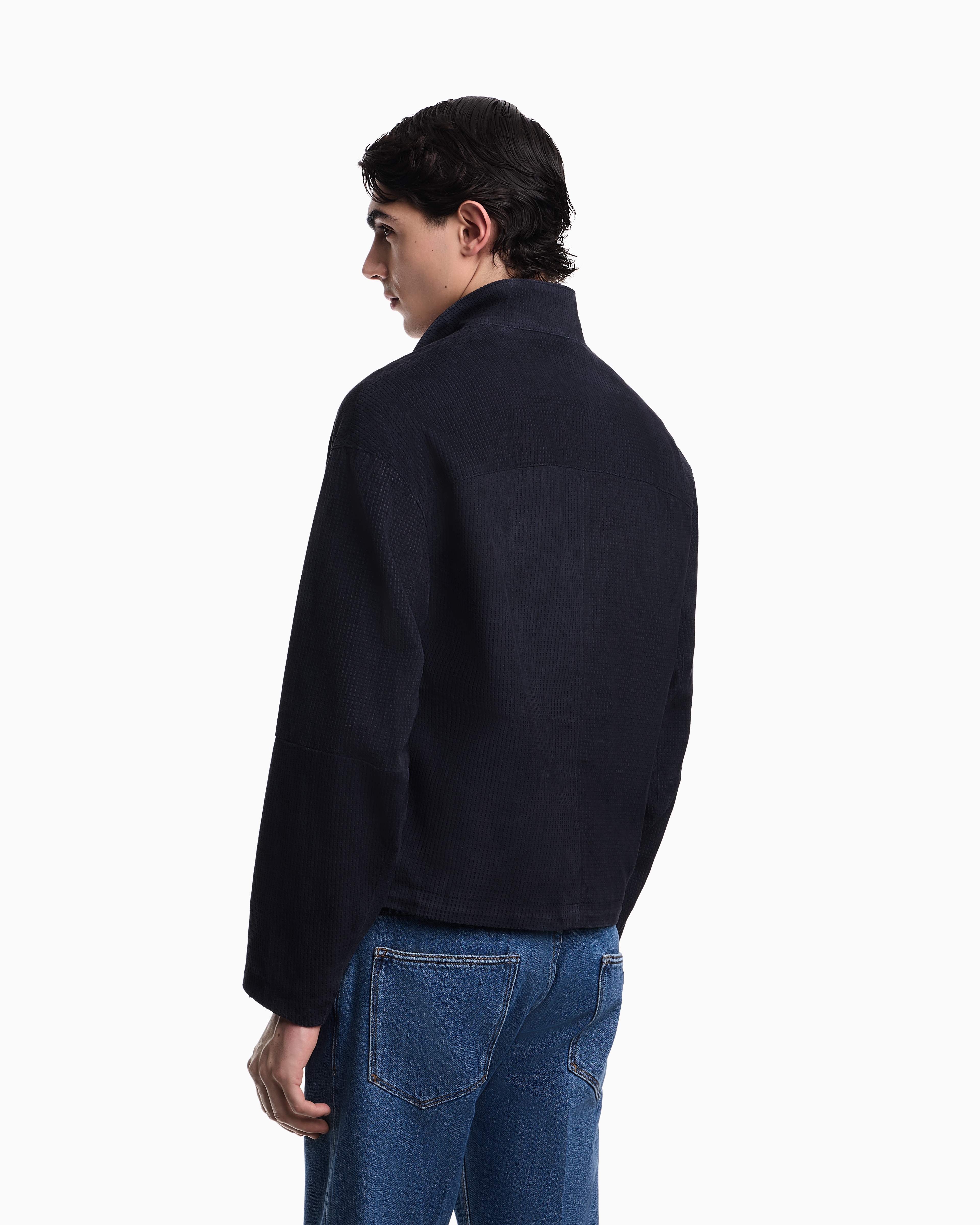 ブルゾン ゴートスエード パンチング | Emporio Armani