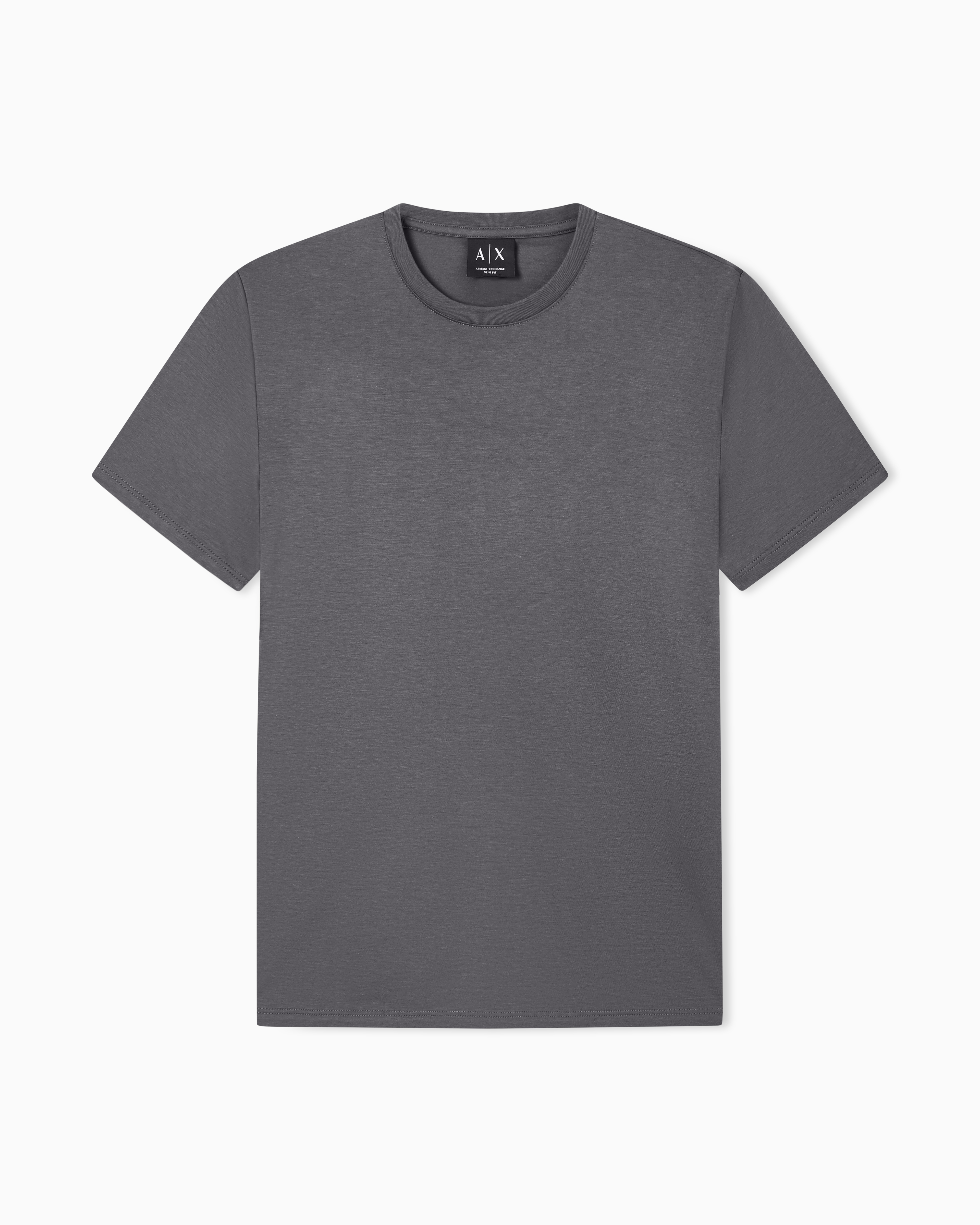 Armani Exchange Green Slim Fit T-Shirt In Pima Cotton Jersey