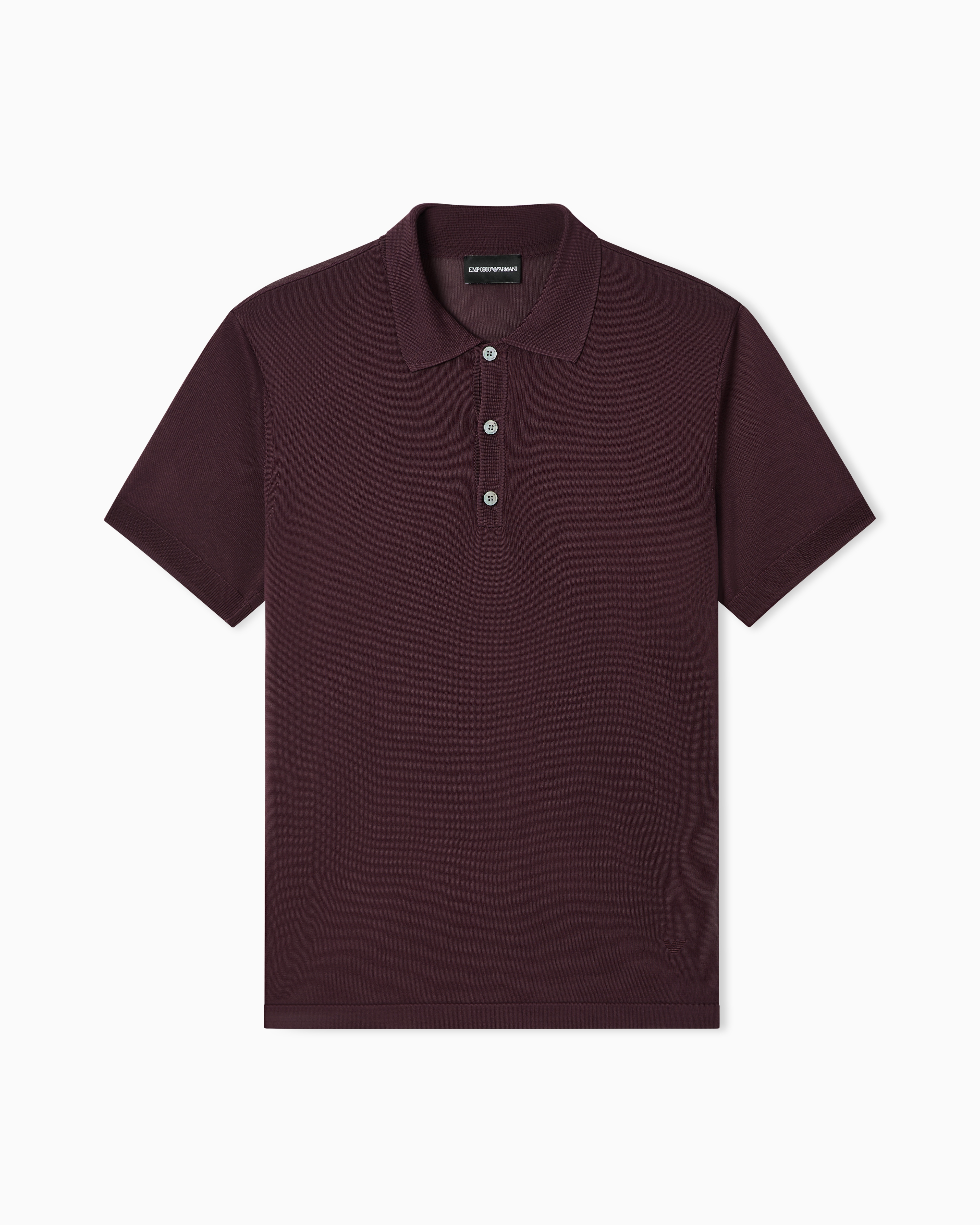 Emporio Armani Polo In Maglia Rasata