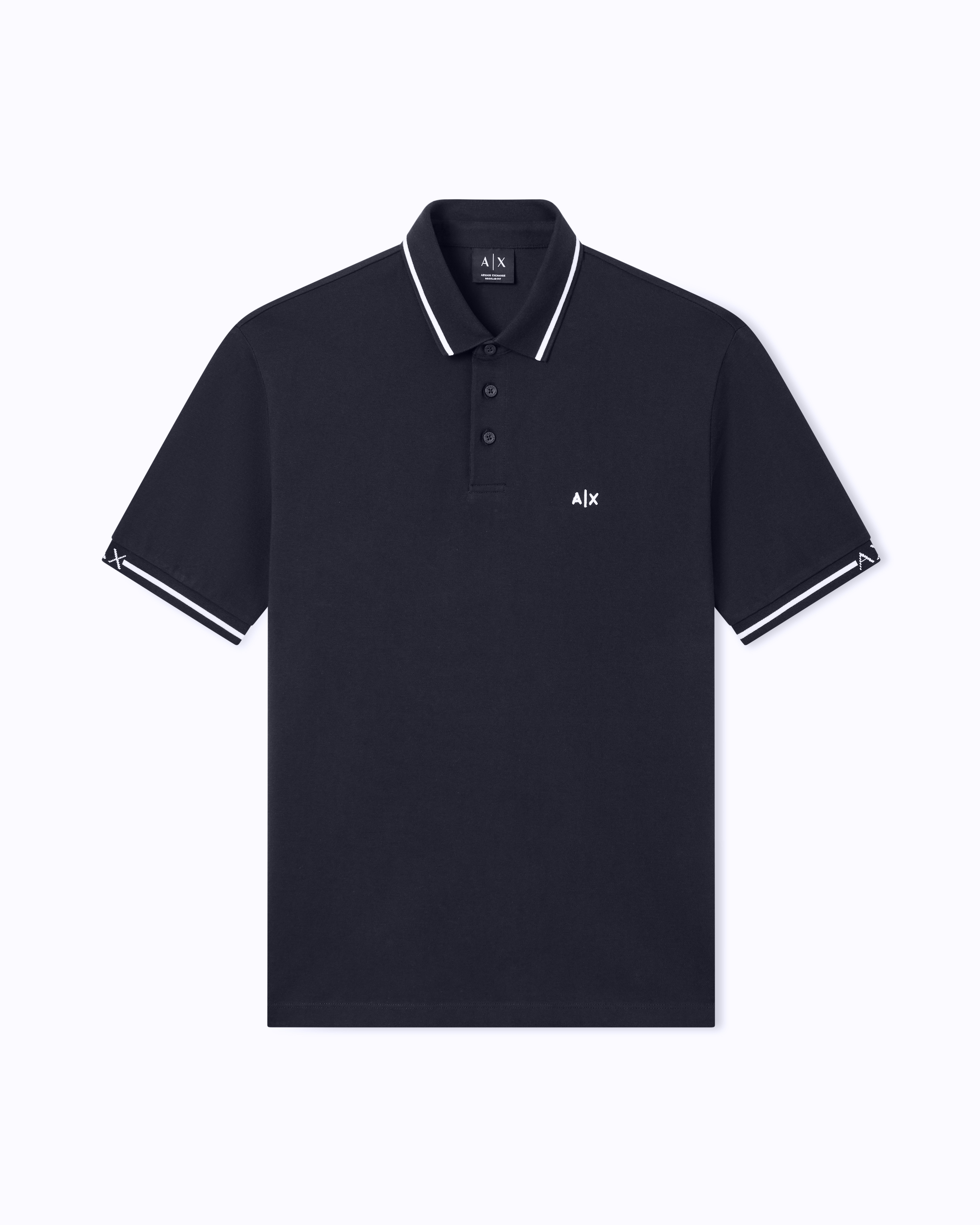 Armani Exchange Polo Piqué Di Cotone Classica E Raffinata