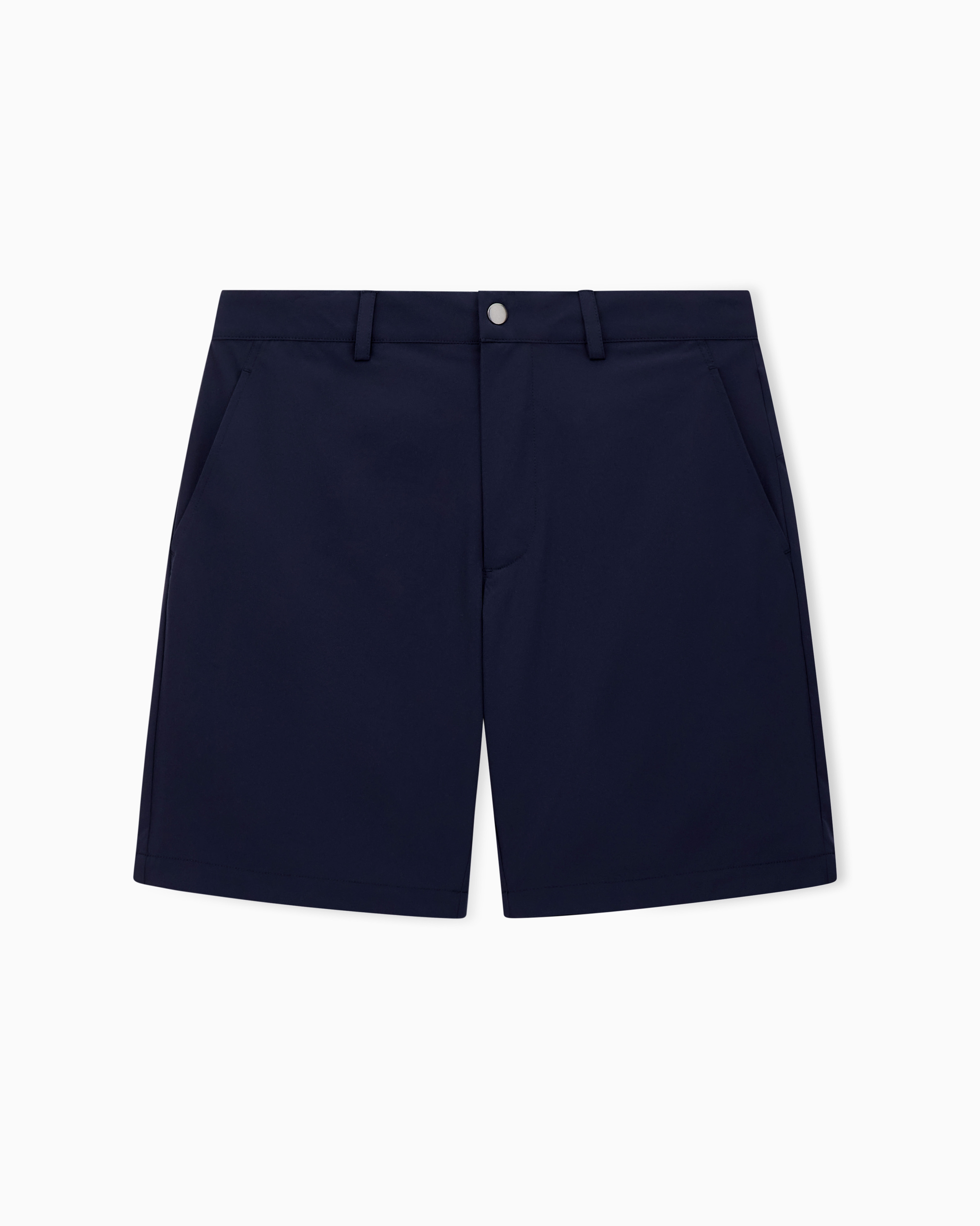 Ea7 Men's Navy Blue Golf Pro Polo Bermuda Shorts In Ventus7 Technical Fabric