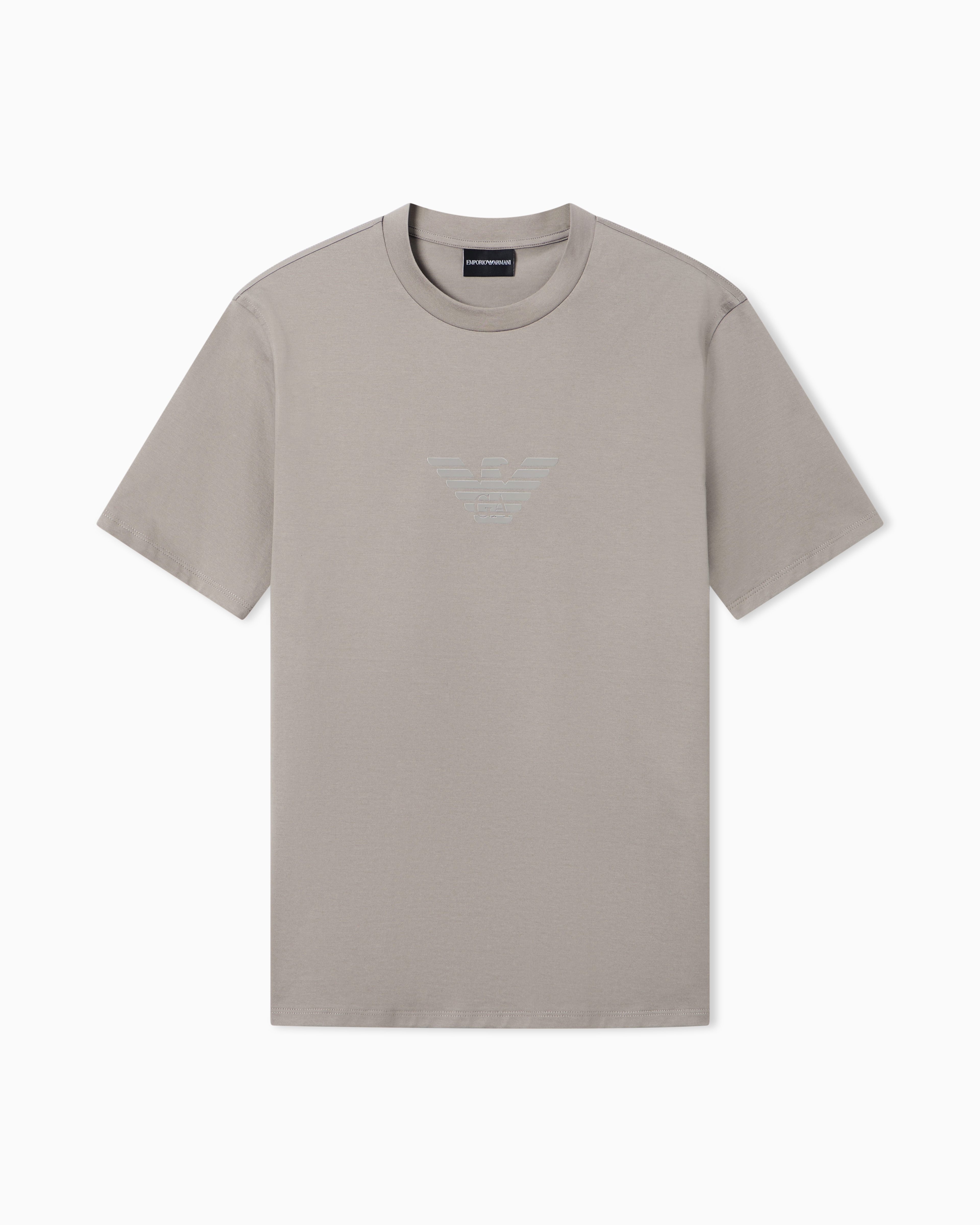Emporio Armani Uomo T-Shirt In Jersey Pima Con Stampa Logo