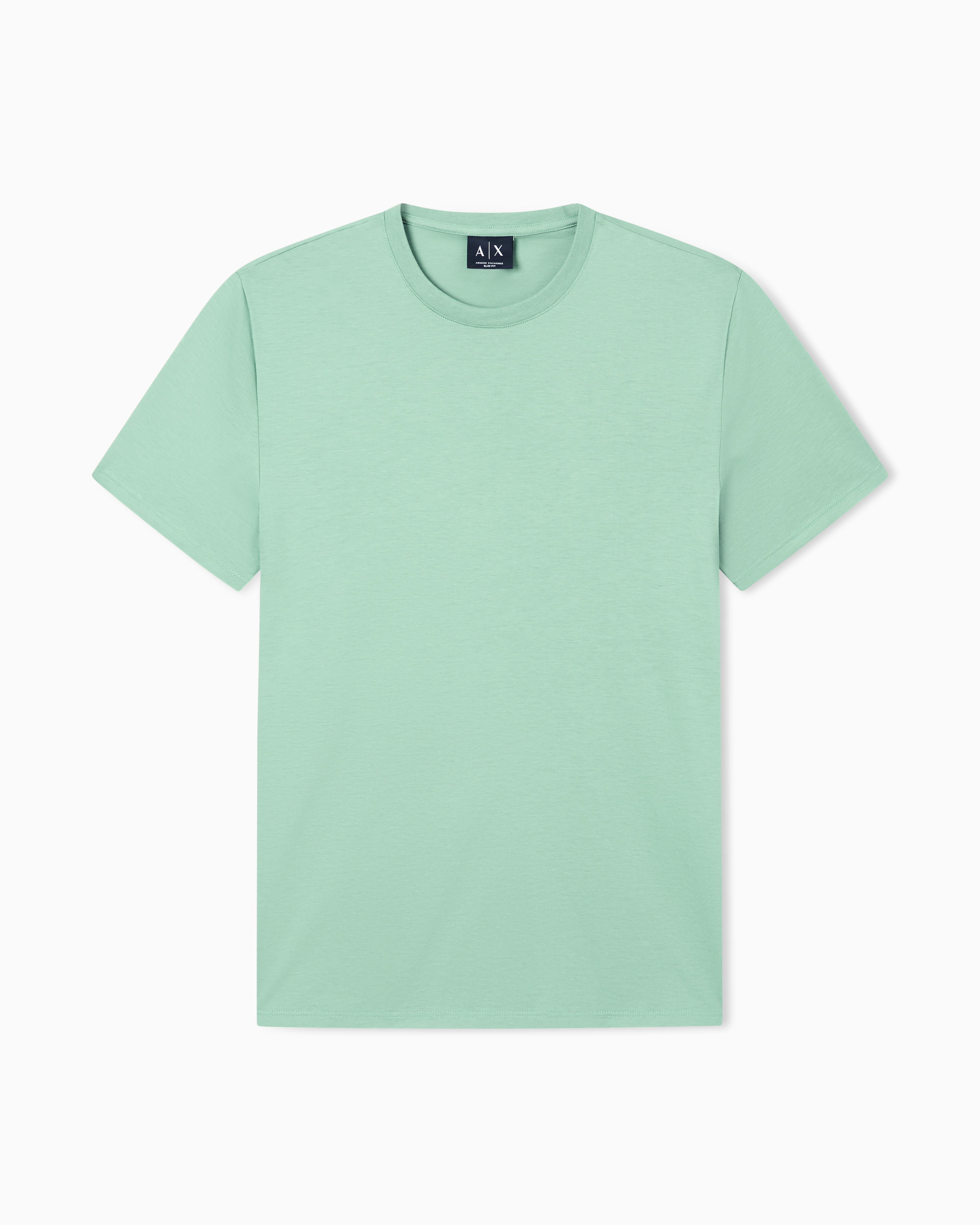 Armani Exchange Green Slim Fit Pima Cotton Jersey T-Shirt