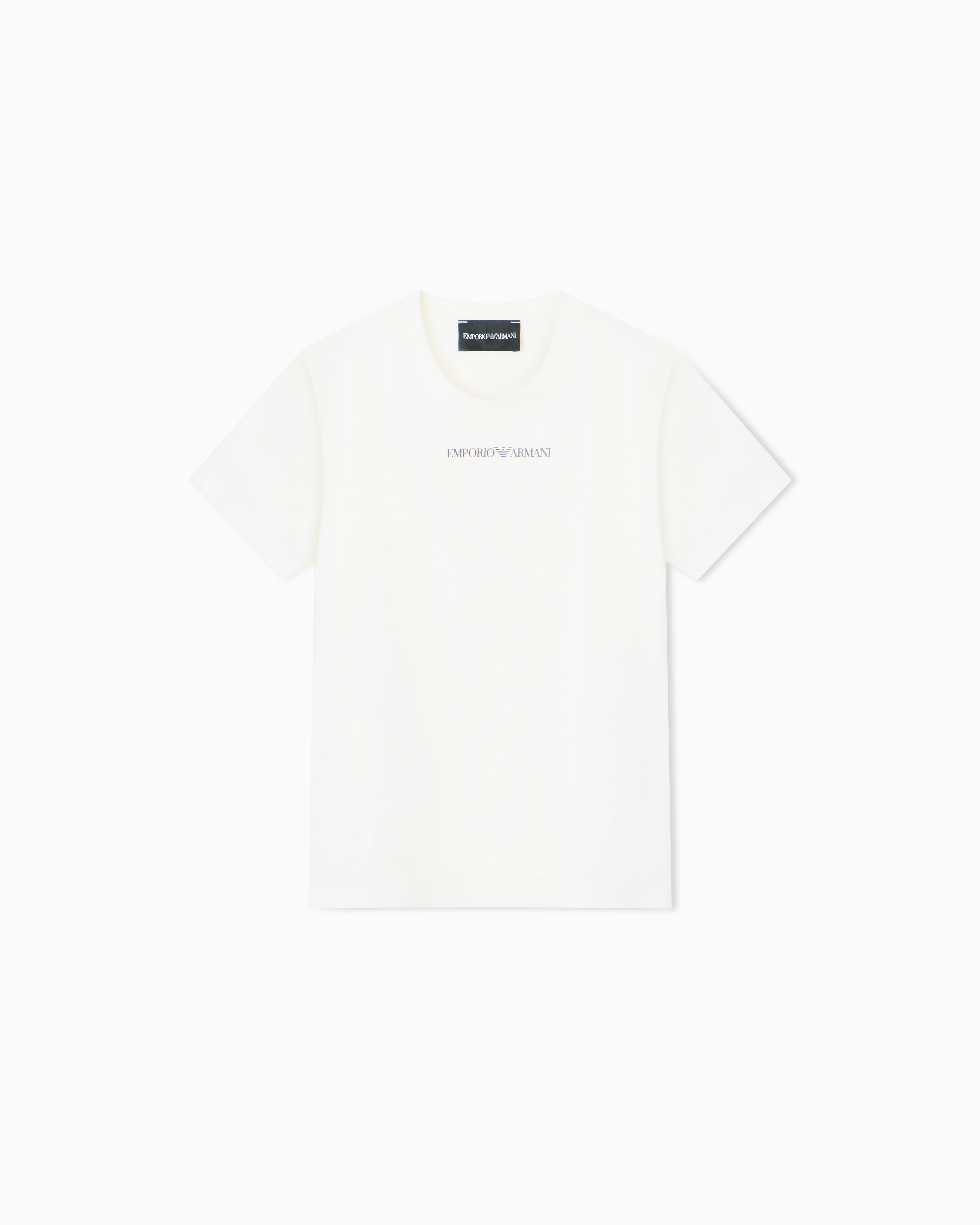 【美品】 EMPORIO ARMANI 半袖Ｔシャツ I42 ホワイト 立体ロゴ Emporio Armani Men's White Short sleeve T-Shirt , Size M*L*XL*XXL