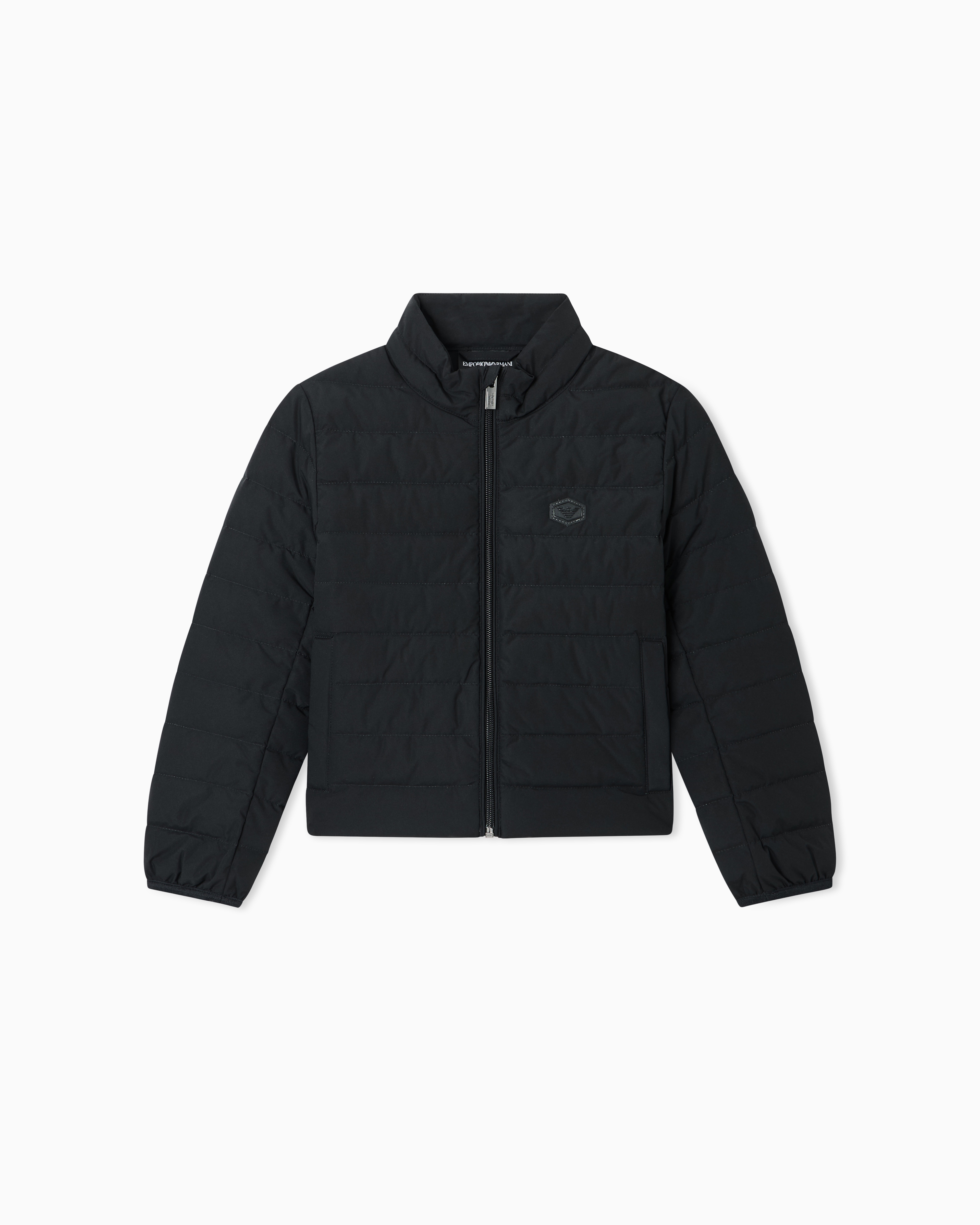Emporio Armani Piumino In Nylon Trapuntato Con Piuma Riciclata Asv