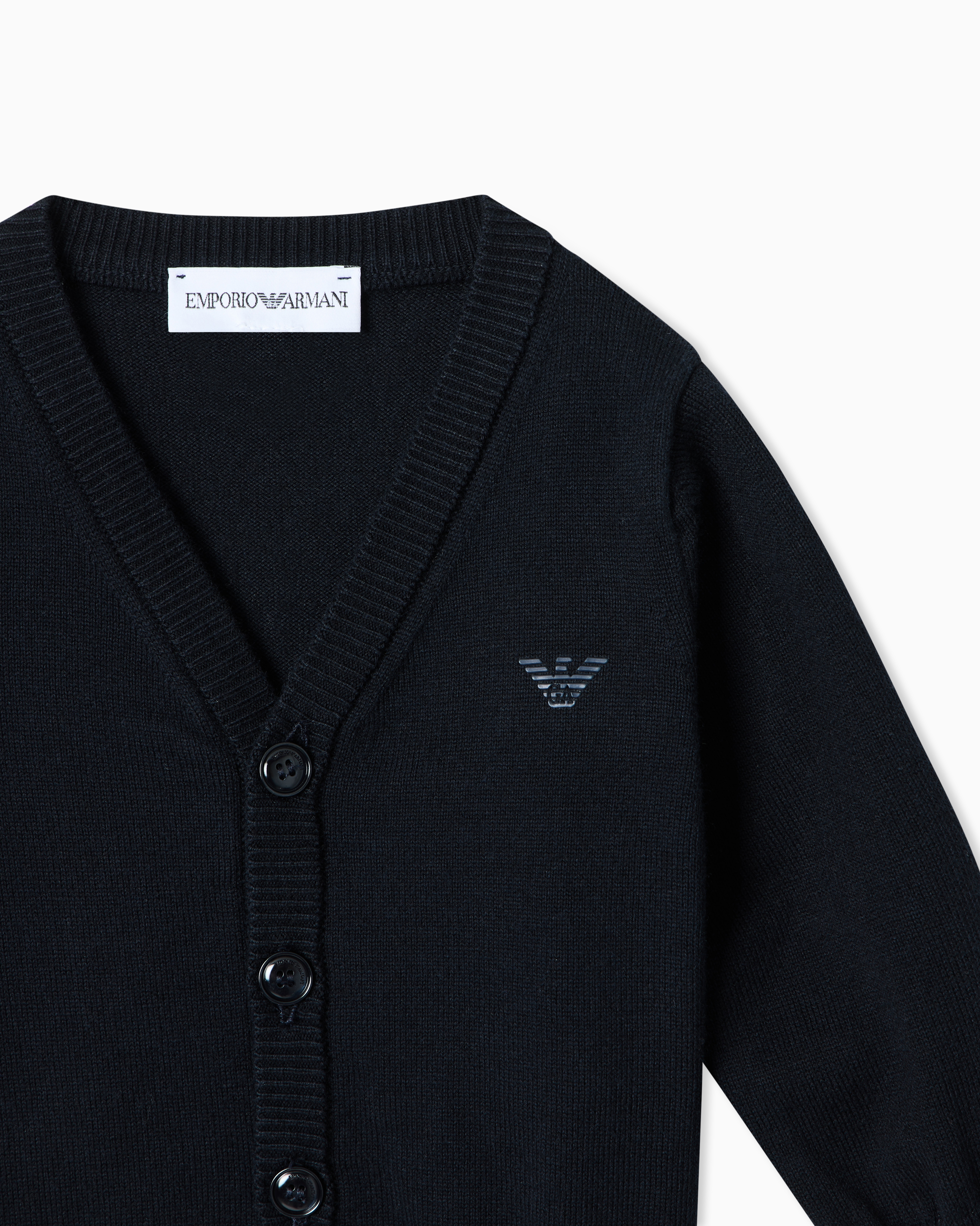 未使用 タグ付き EMPORIO ARMANI カーディガン ネイビー undefined