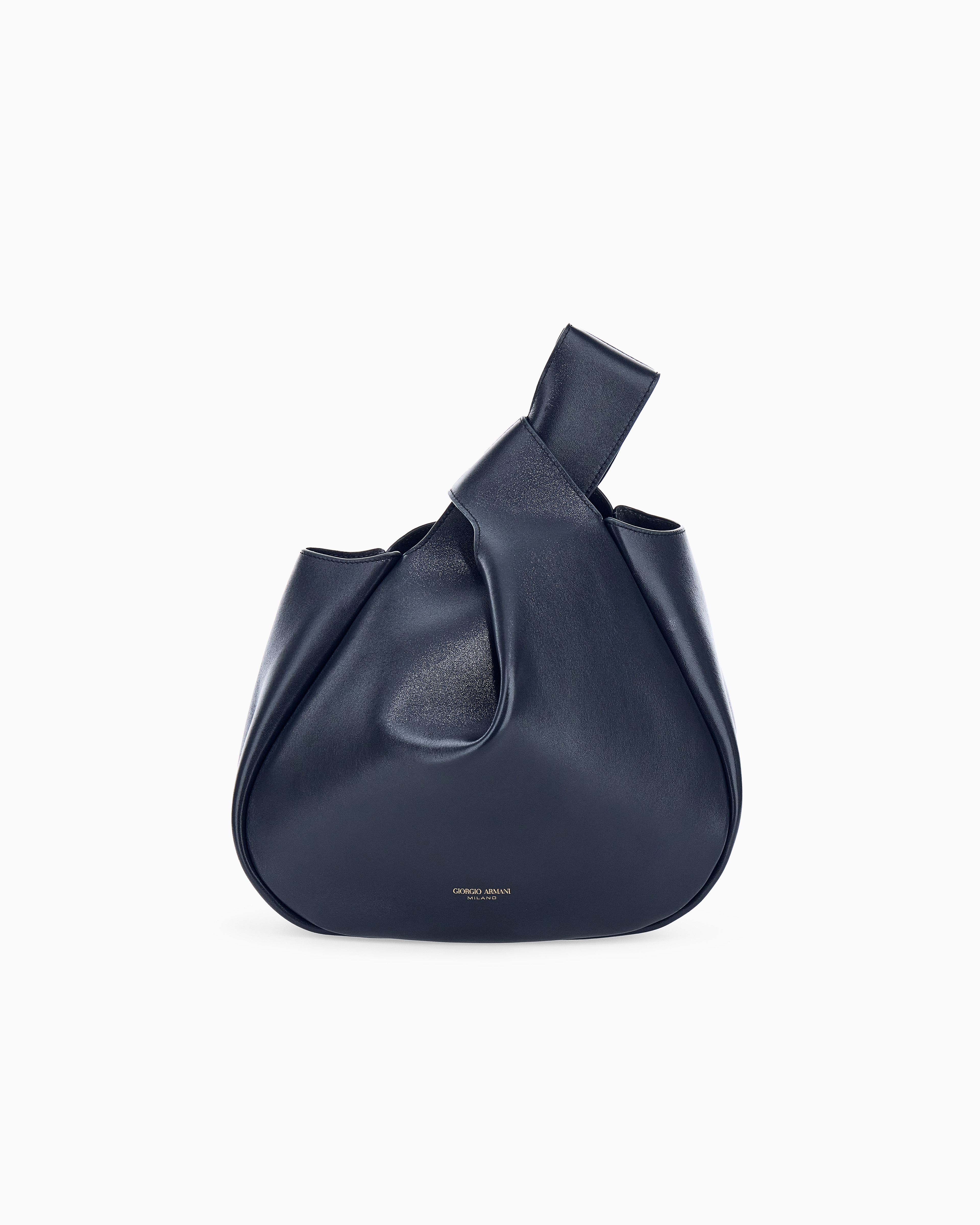 Giorgio Armani Grey Handbag In Nappa Leather