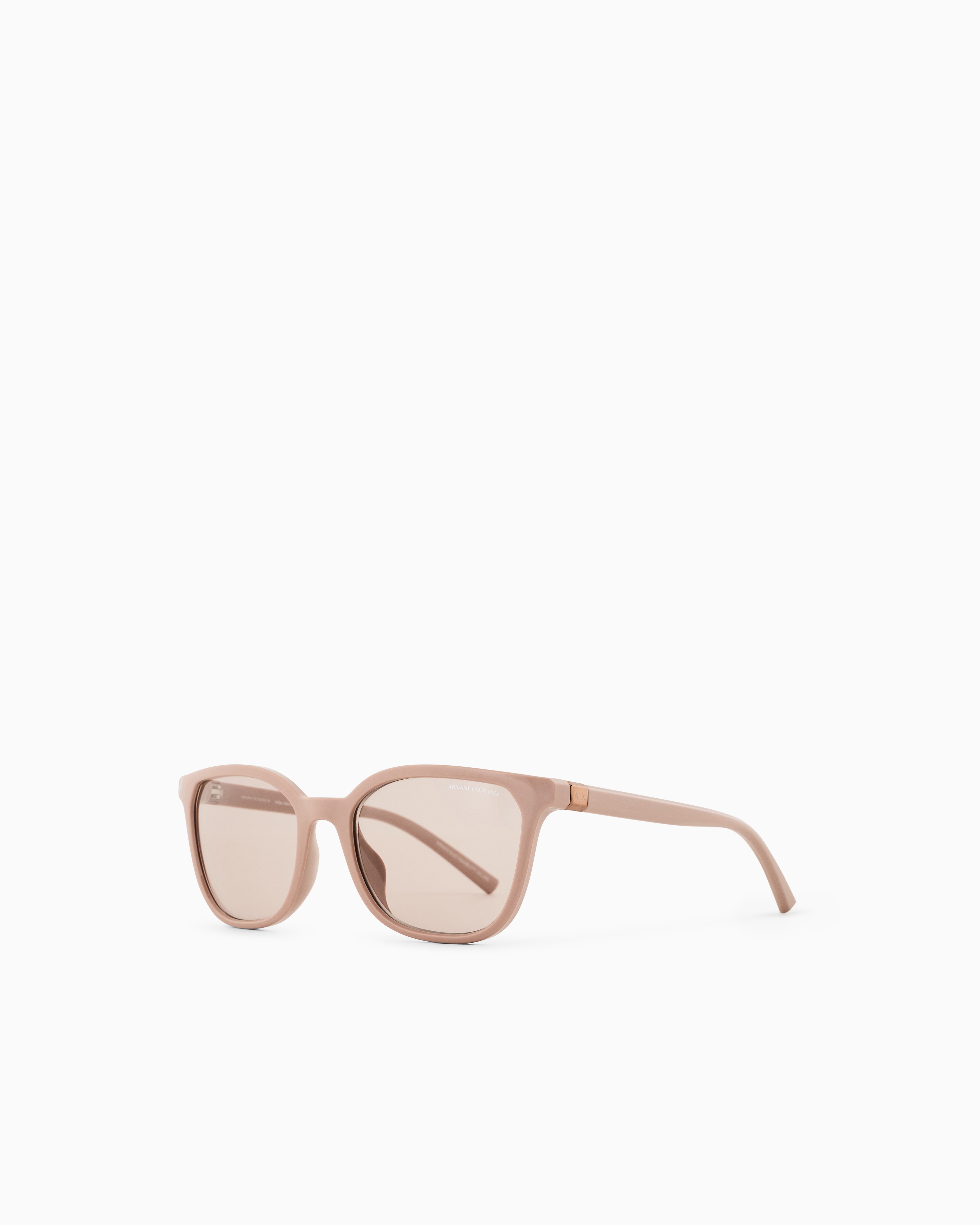 Armani Exchange Women's Beige Square Sunglasses