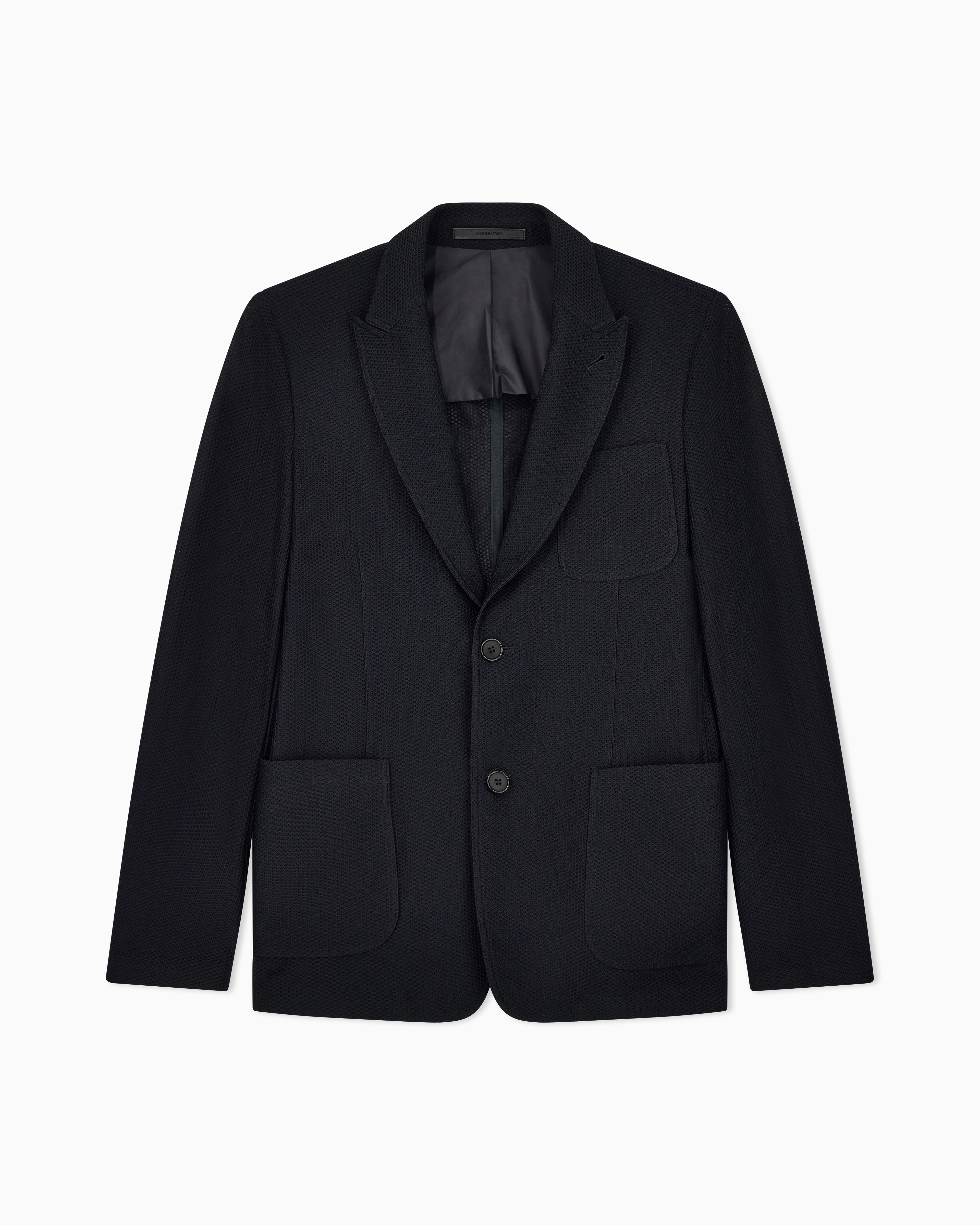 アイコン シングルブレストジャケット テクニカルワッフルファブリック