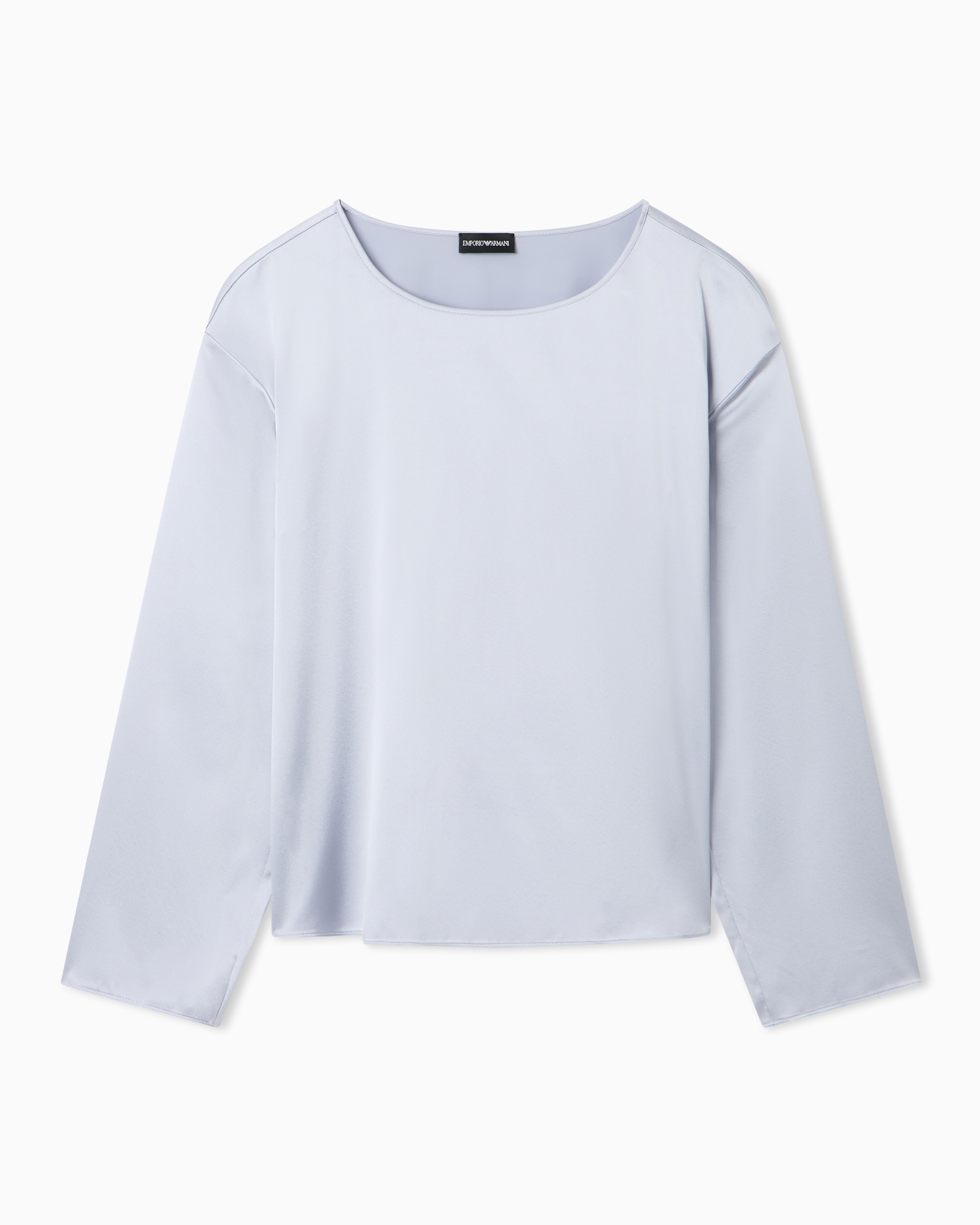 Emporio Armani Women's Purple Silk Satin Blouse