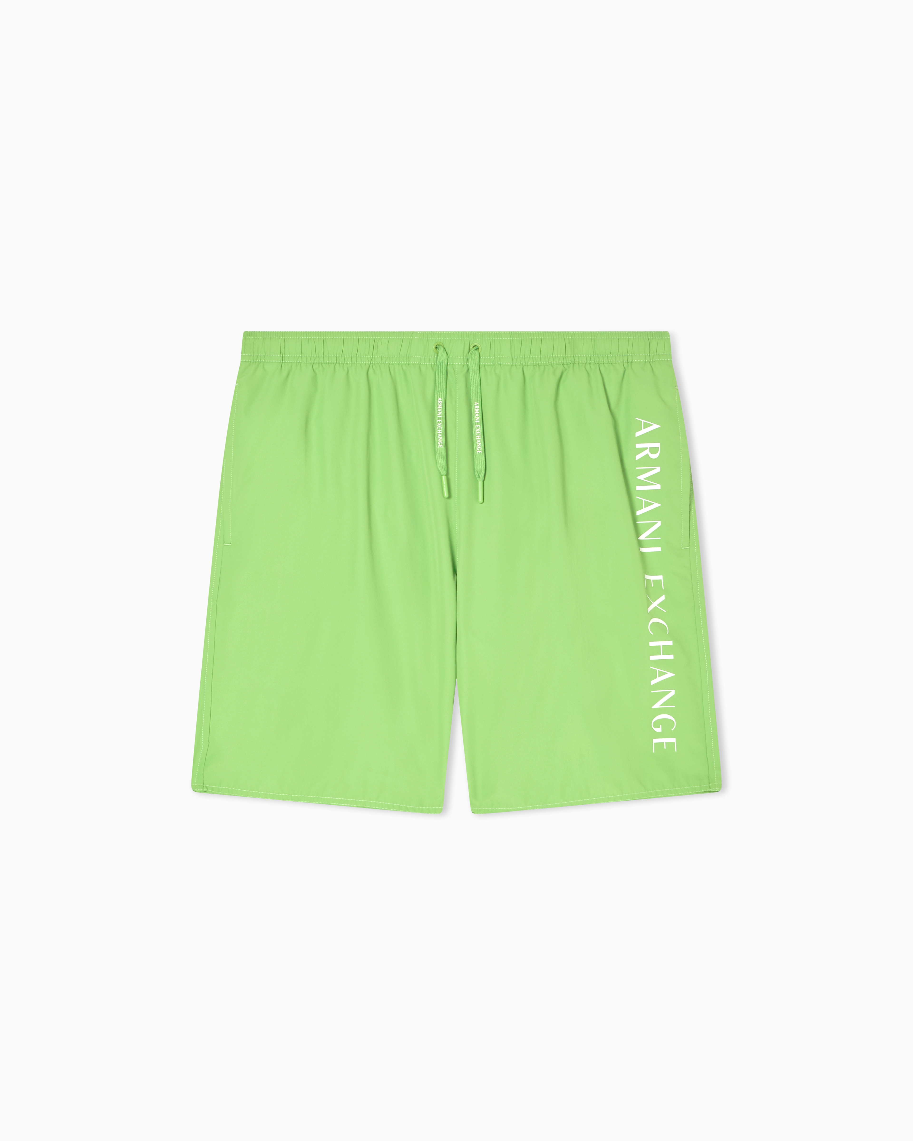 Armani Exchange Green Swimsuit With Side Logo