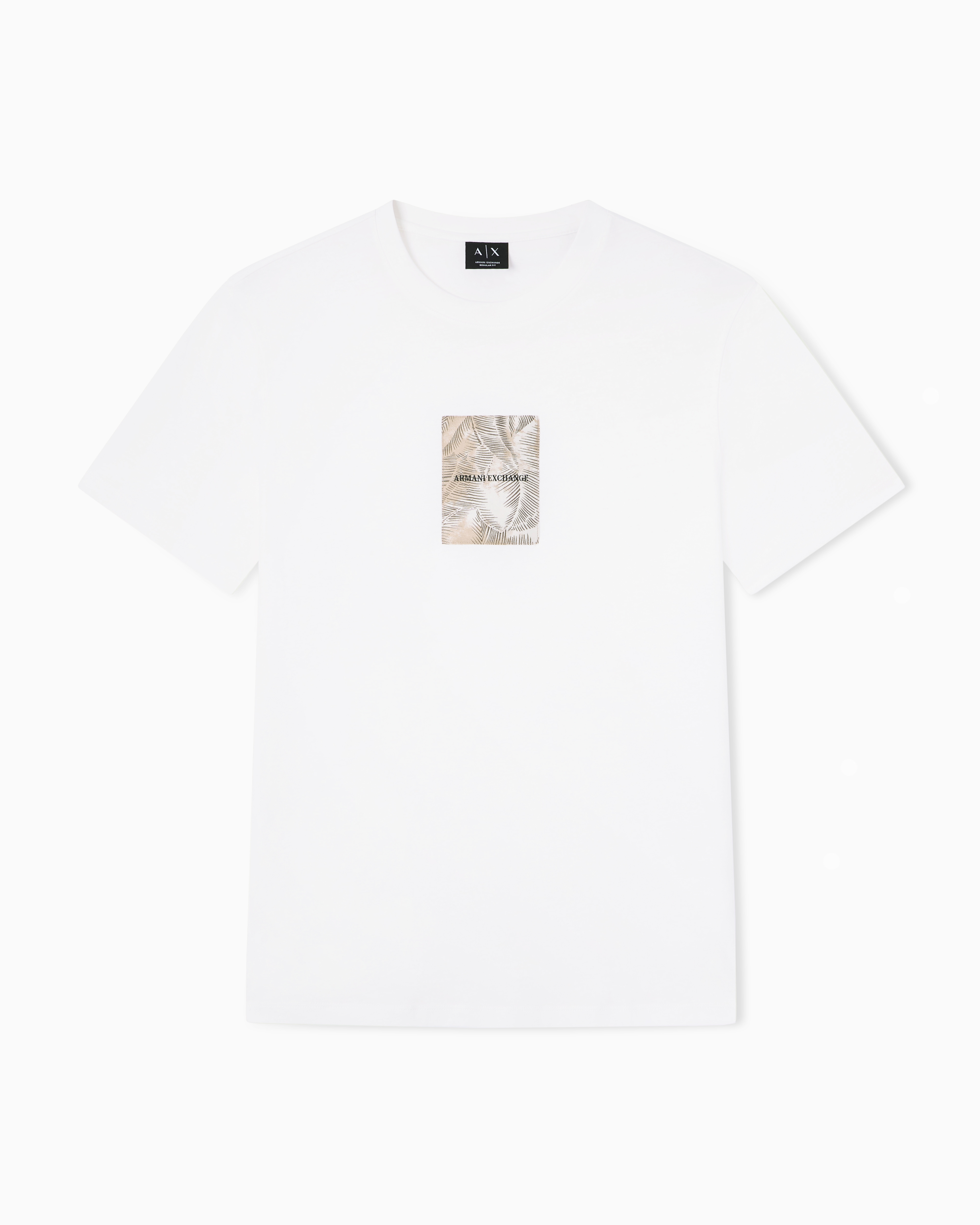 Armani Exchange White Regular Fit T-Shirt In Classic Cotton Jersey