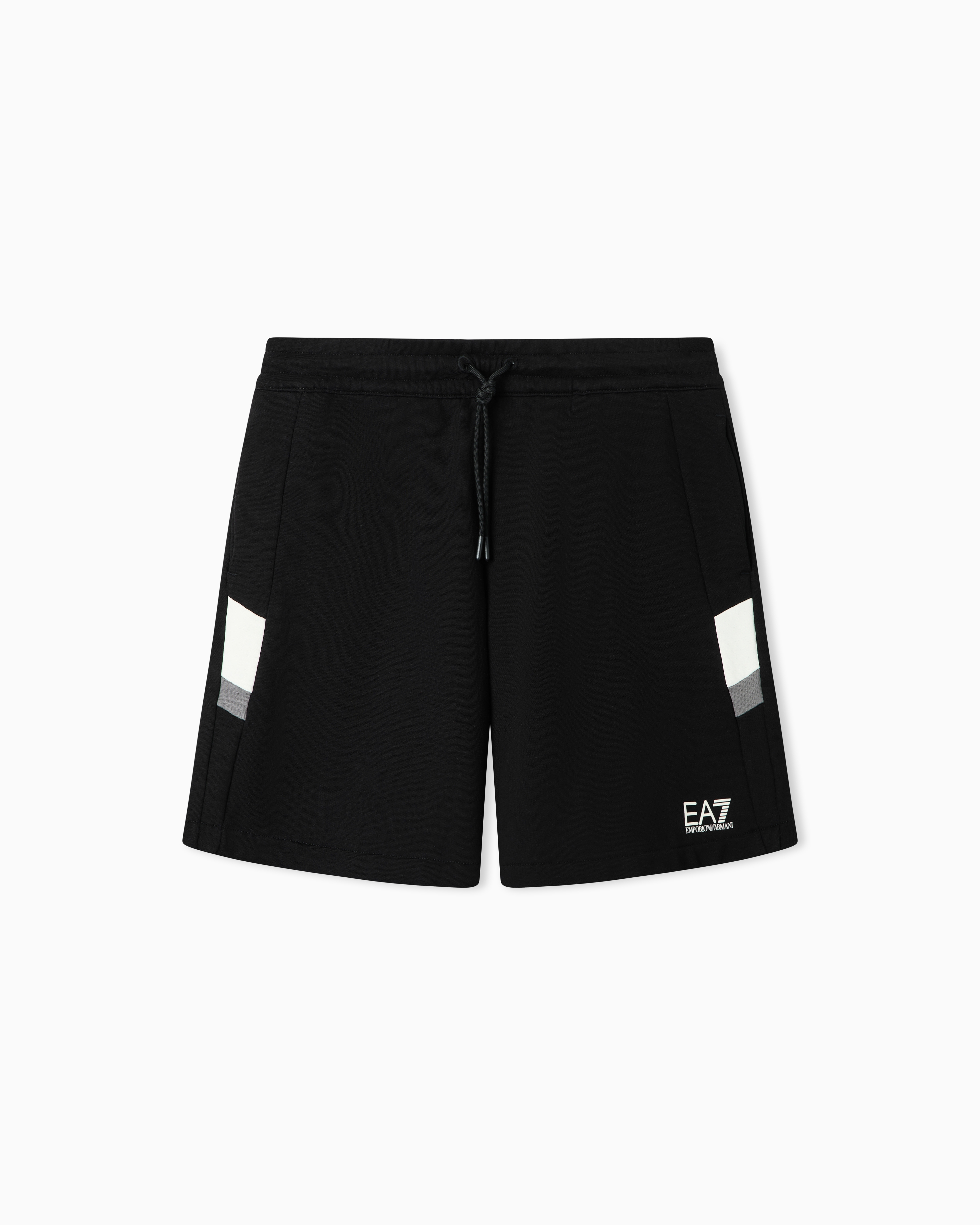 Ea7 Shorts Summer Block In Puro Cotone