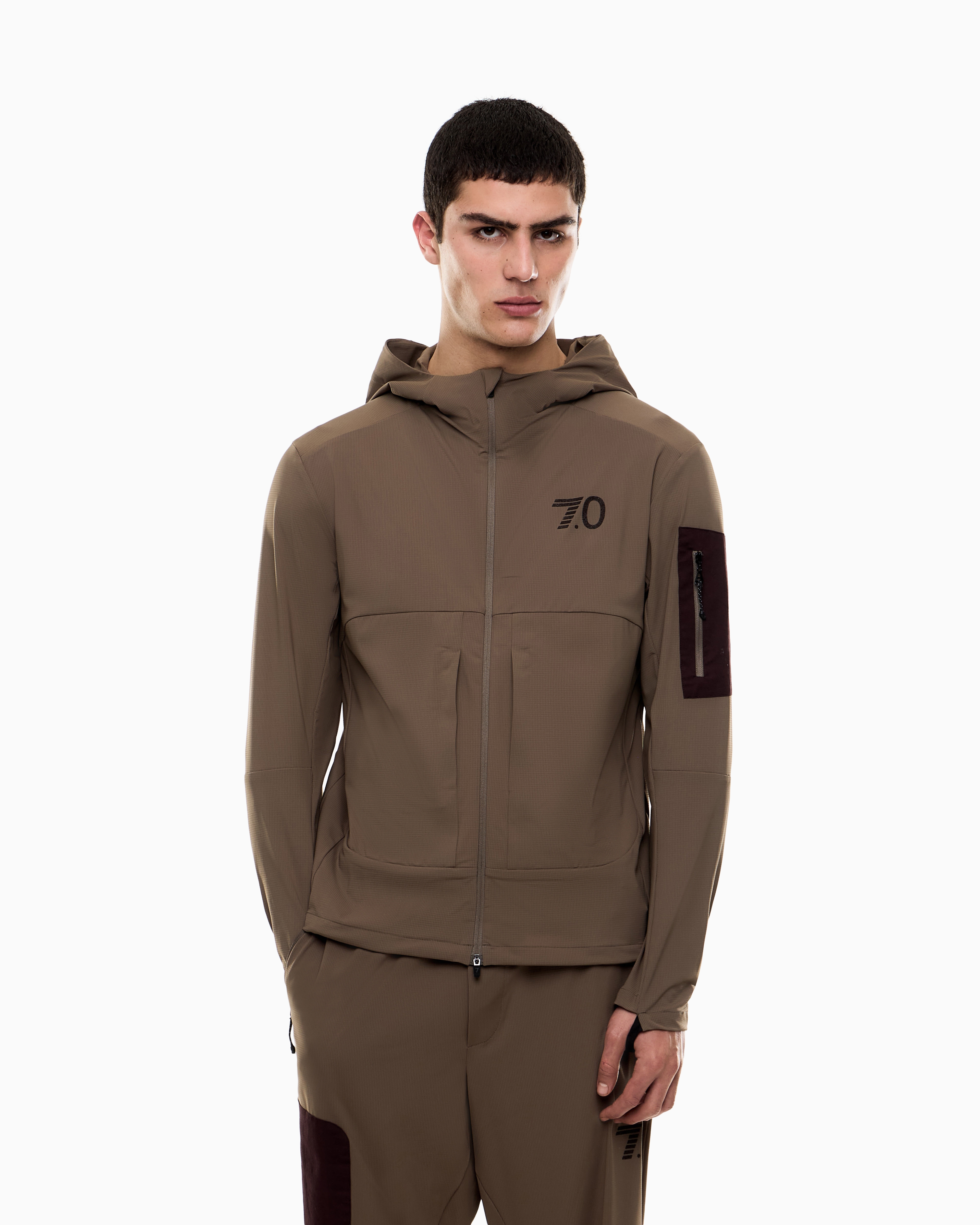ジャケット・アウター EMPORIO ARMANI Asymmetric Tech Jacket undefined
