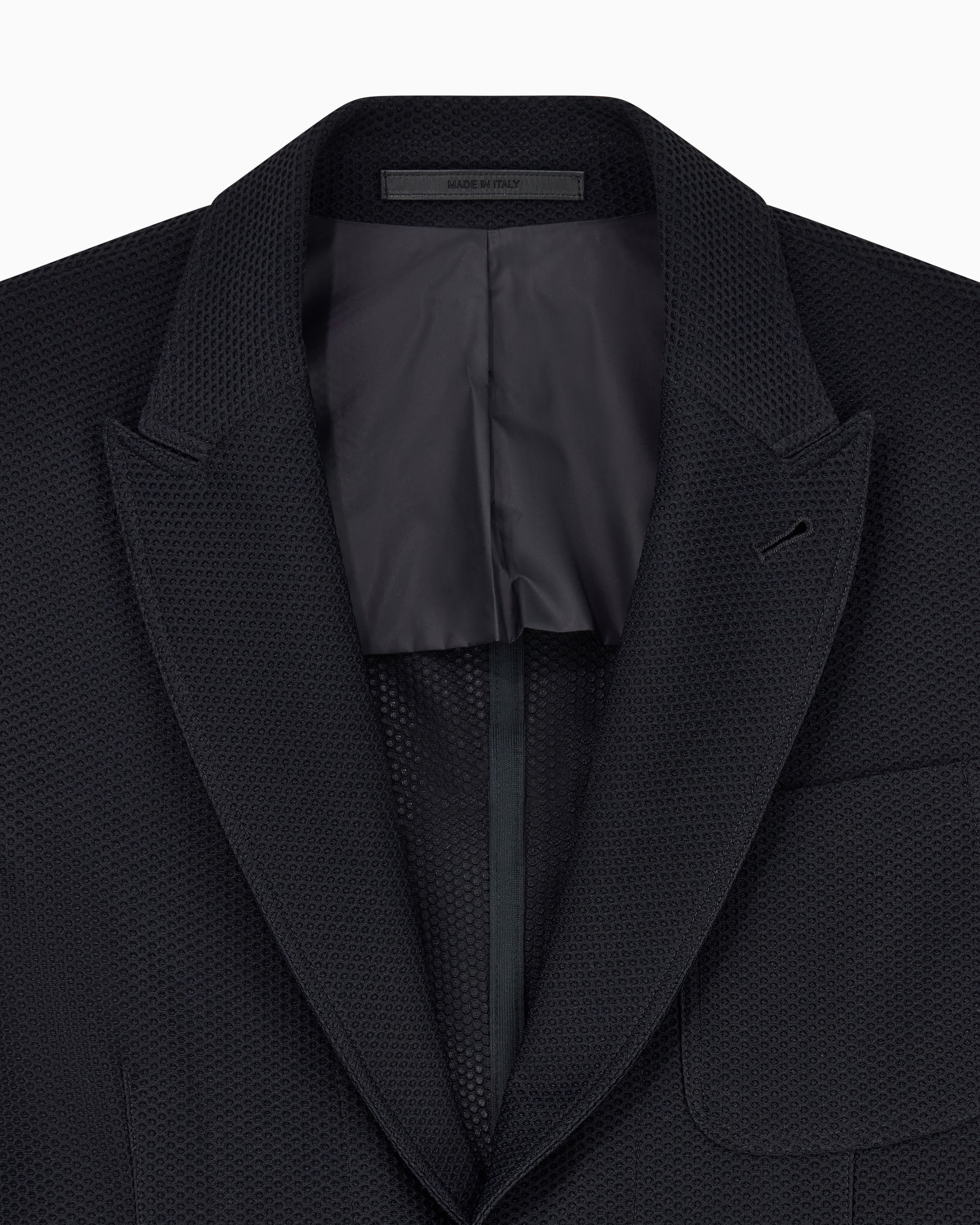 アイコン シングルブレストジャケット テクニカルワッフルファブリック