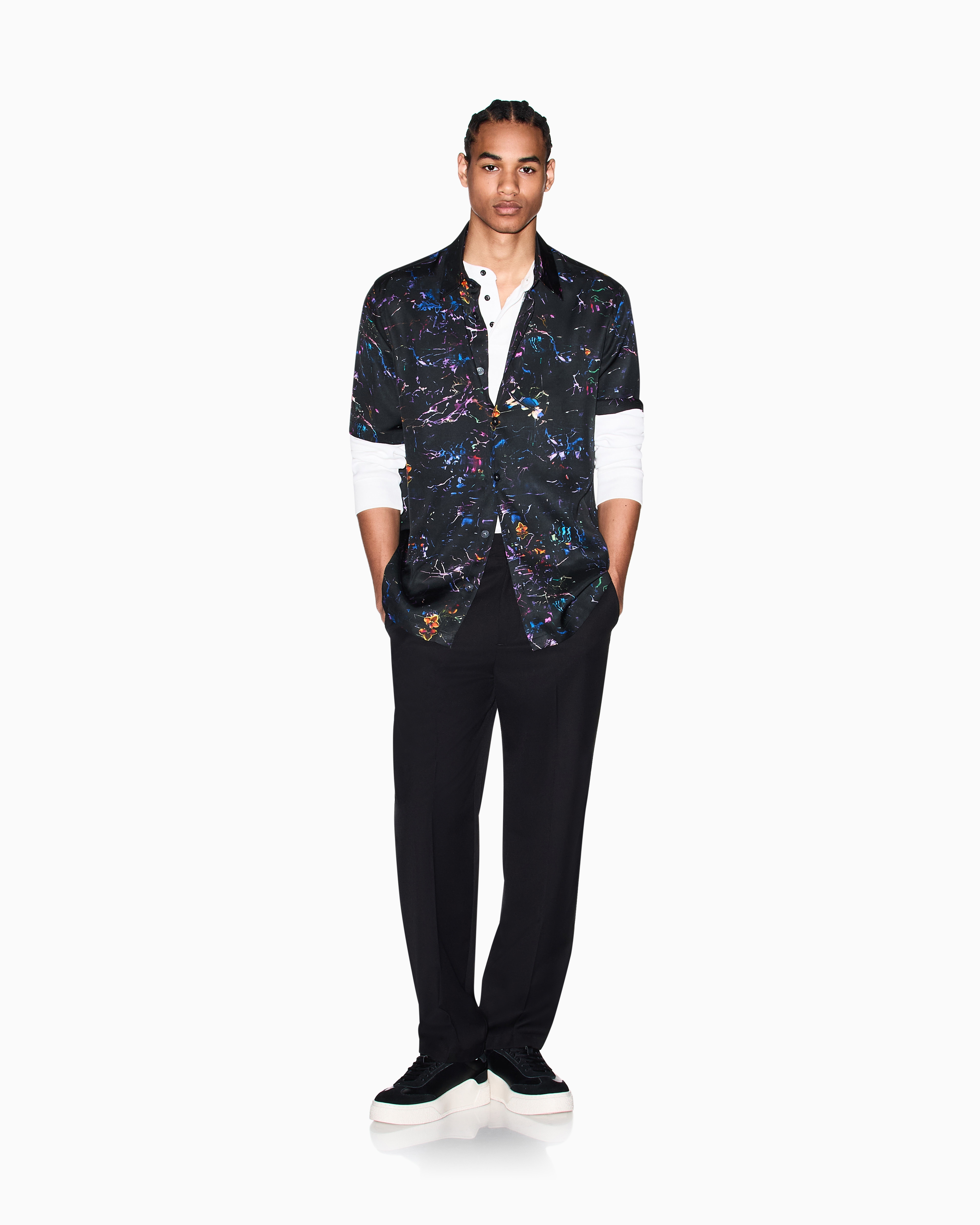 Viscose Twill Shirt | Armani Exchange