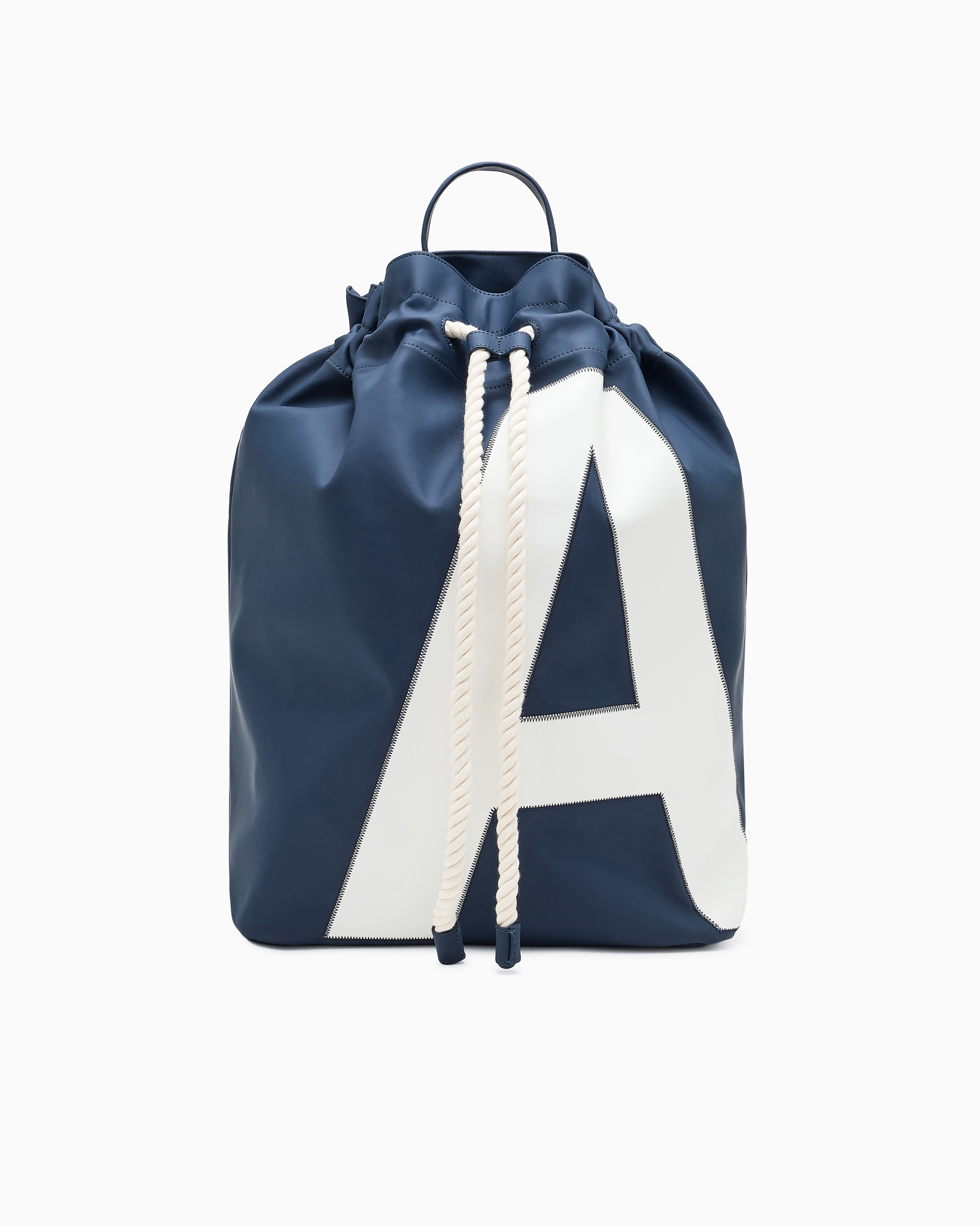 Armani Exchange Navy Blue Technical Fabric Backpack