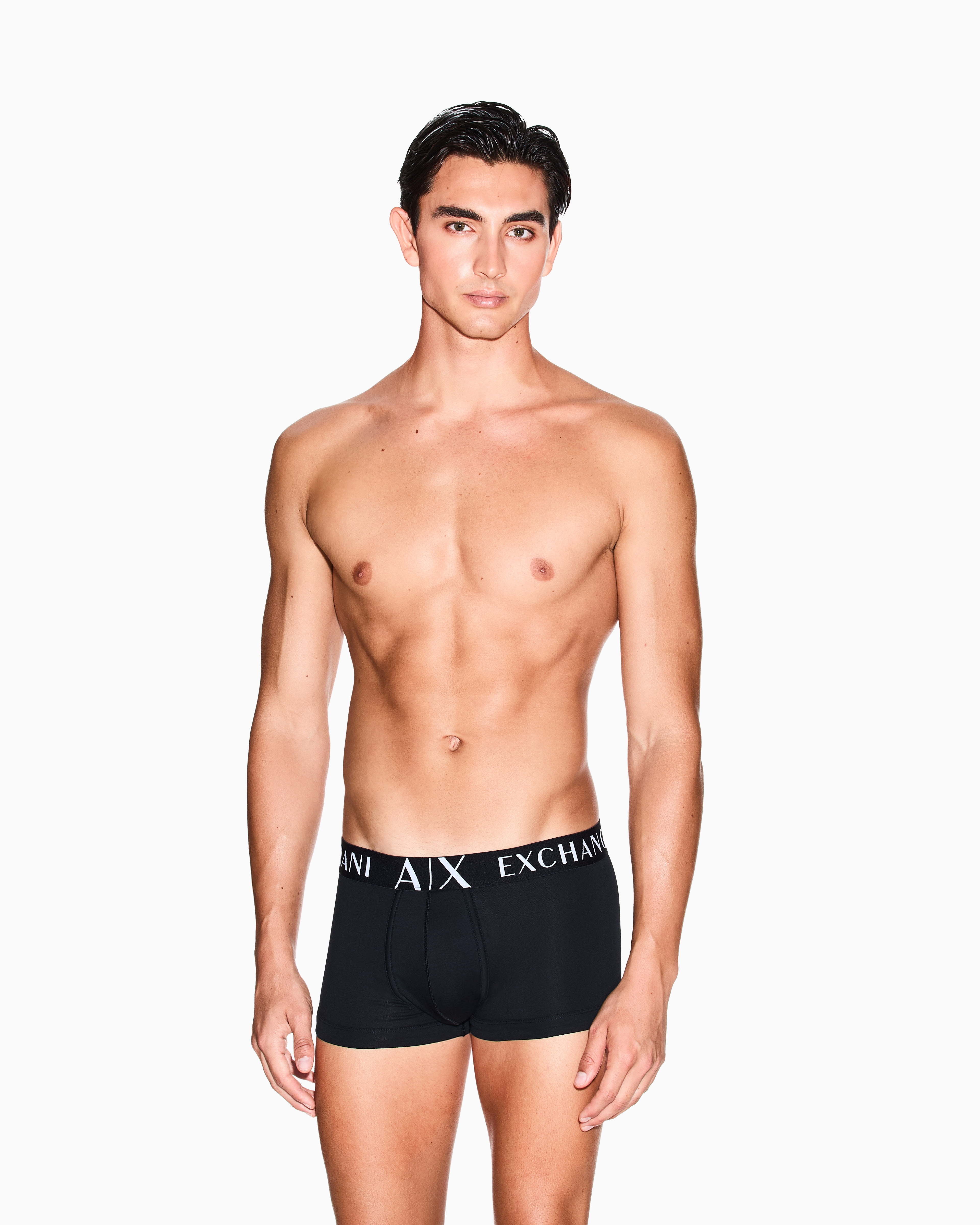 Boxer briefs Essential in stretch cotton with elastic waist