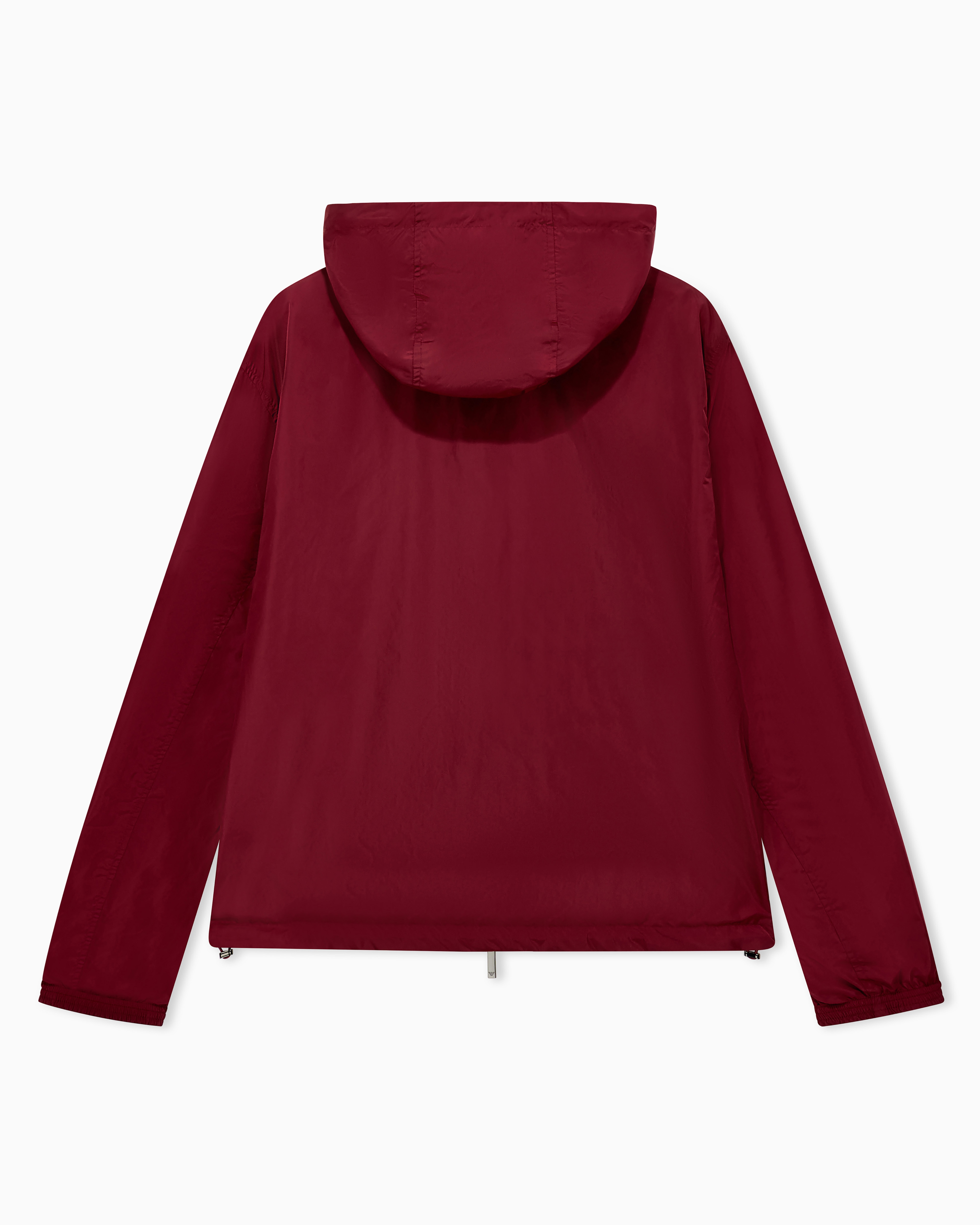 Hooded blouson jacket with a zip and an all-over print | Emporio