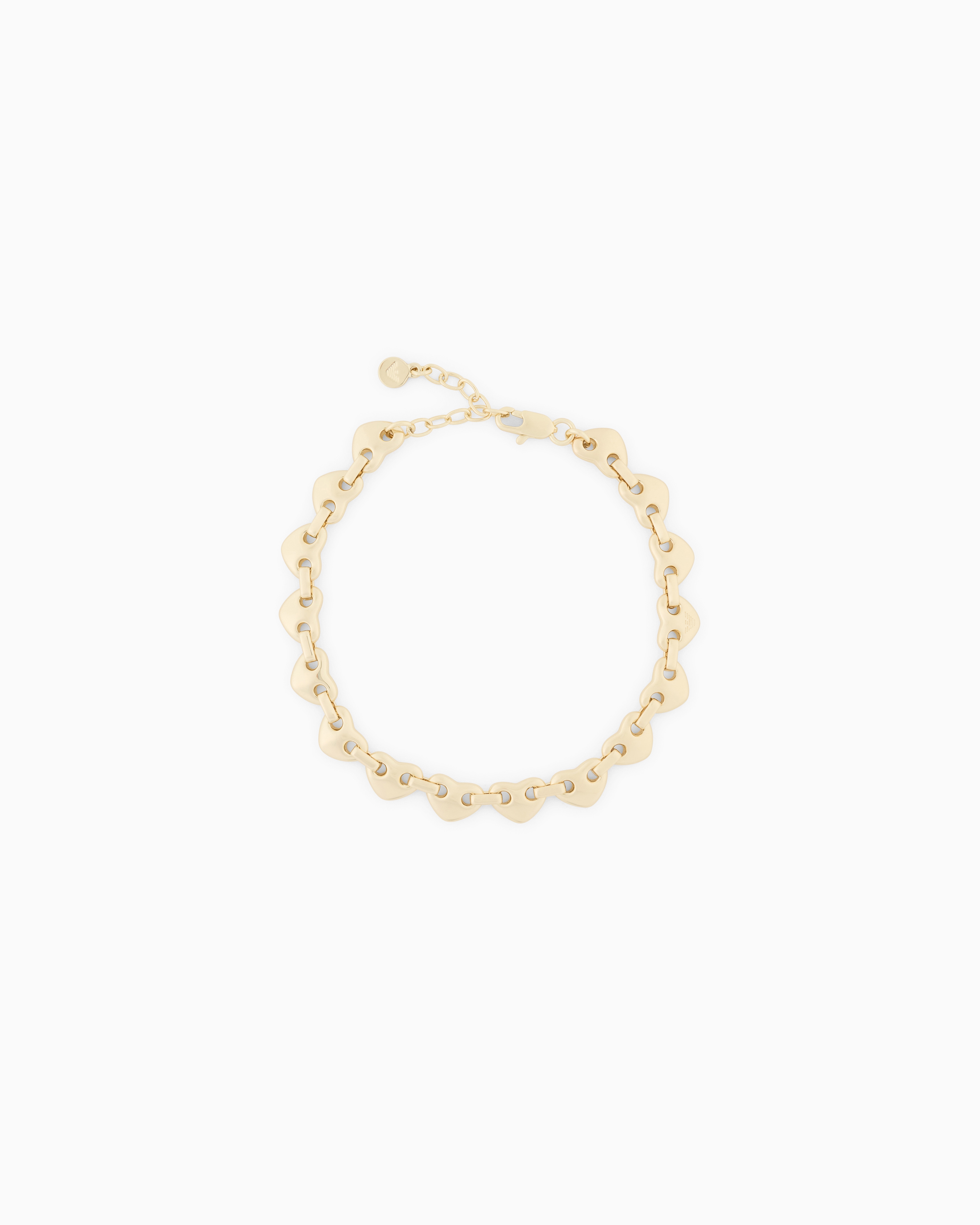 Emporio Armani Multicolored Heart Chain Bracelet