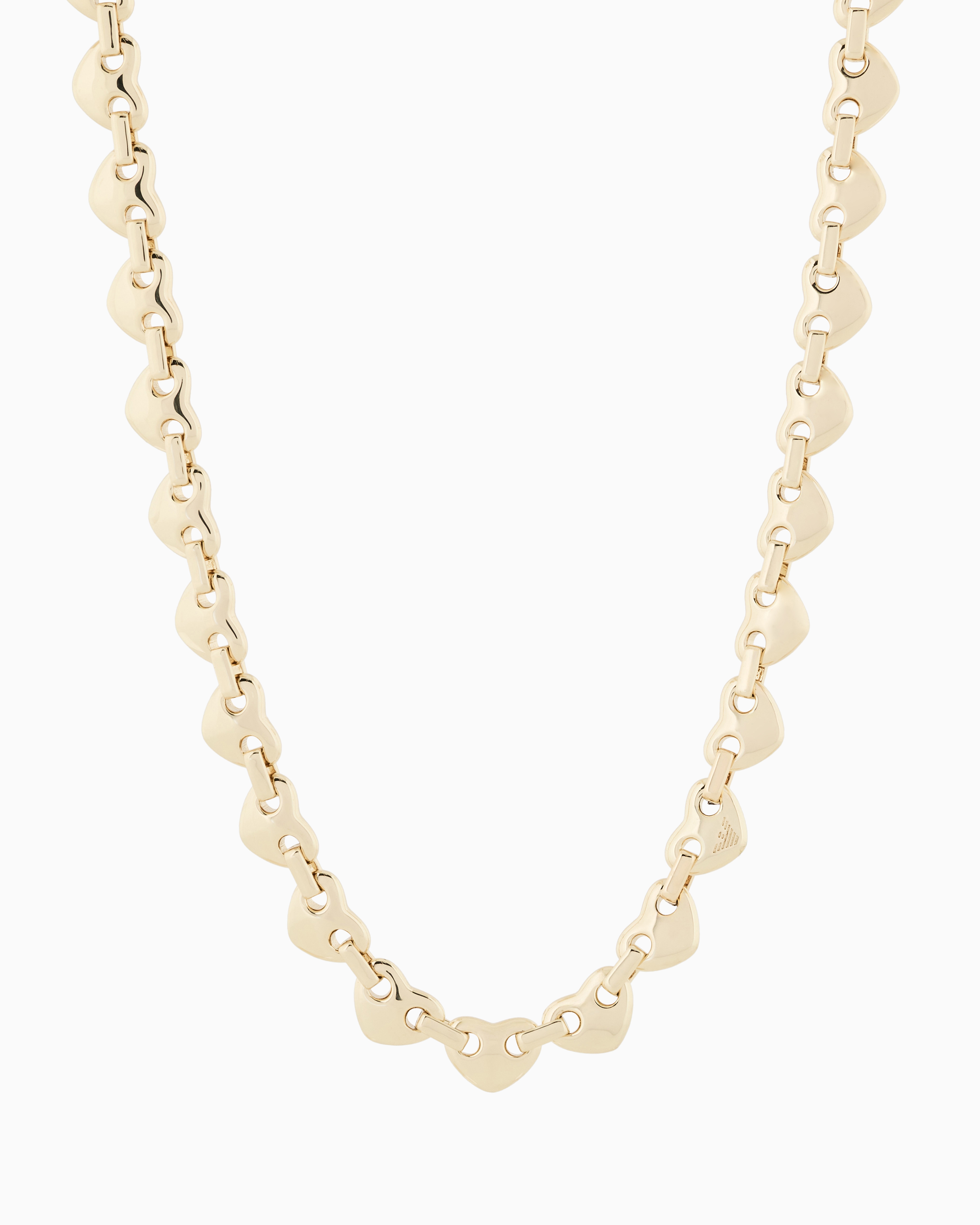 Emporio Armani Multicolored Heart Chain Necklace