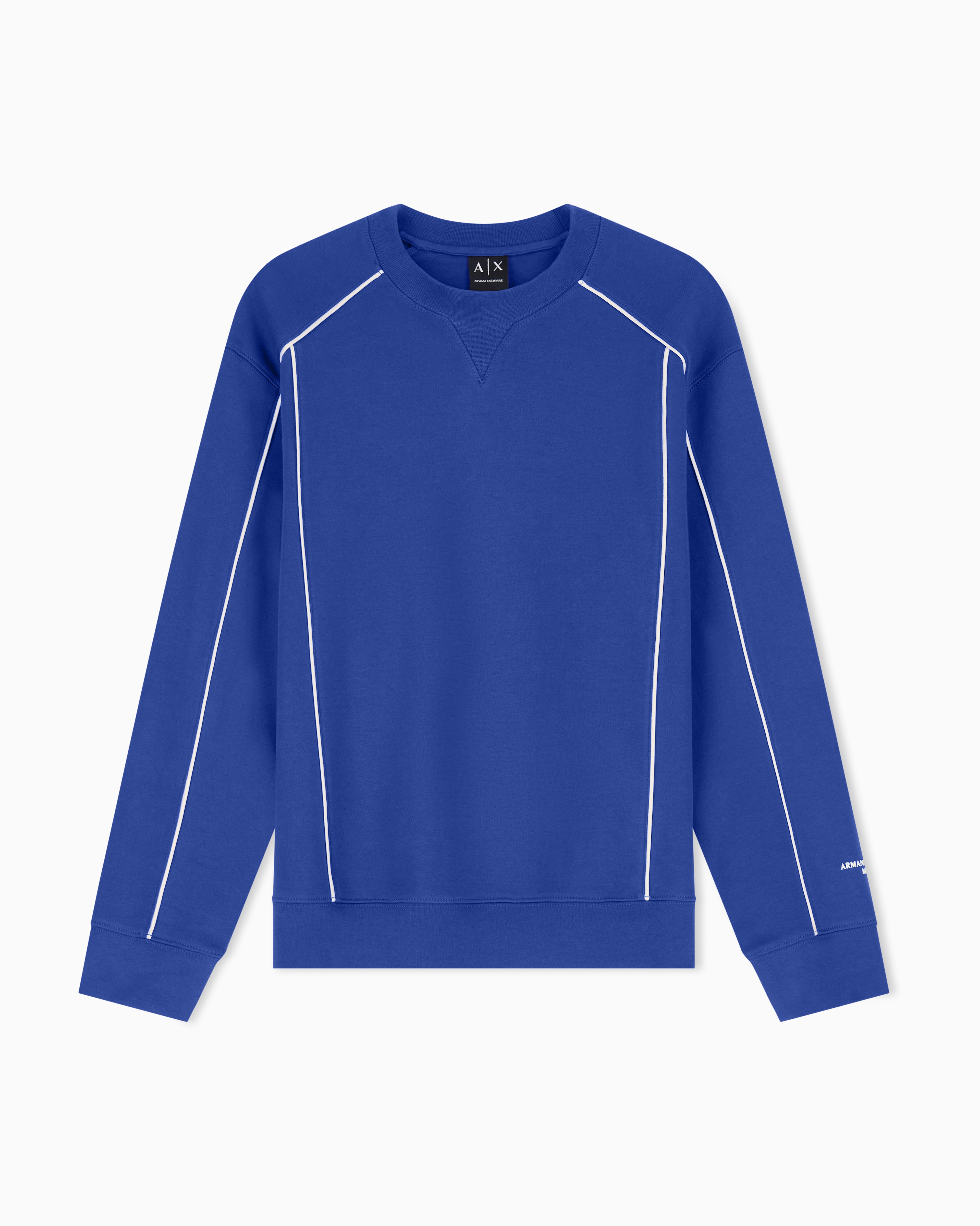 Armani Exchange Felpa Interlock Girocollo Comfort Sofisticato