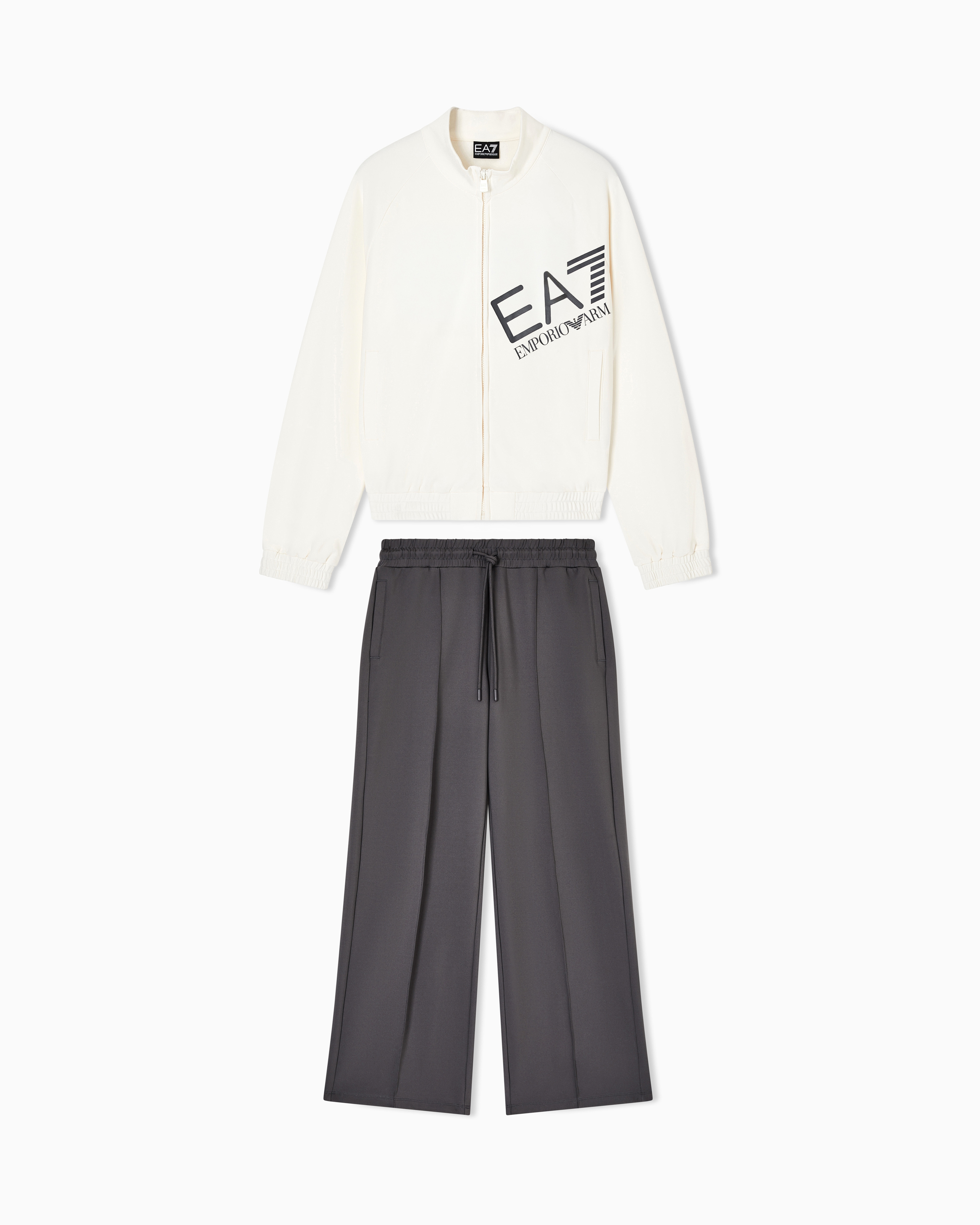 Ea7 Two-Tone Stretch Technical Fabric Tracksuit