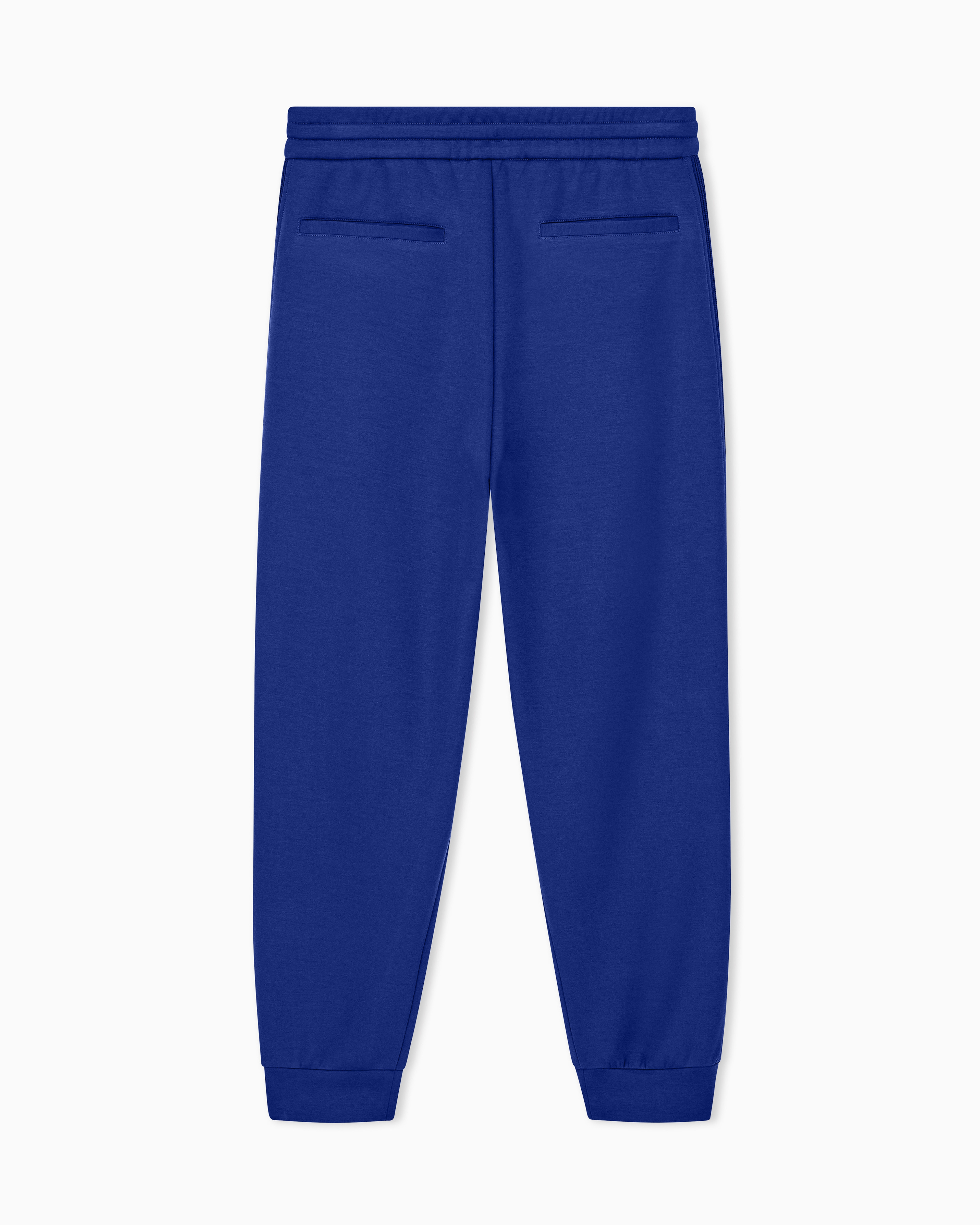 EMPORIO ARMANI ダークネイビー　パンツ 10A regular fit trousers in stretch modal jersey | Armani Exchange