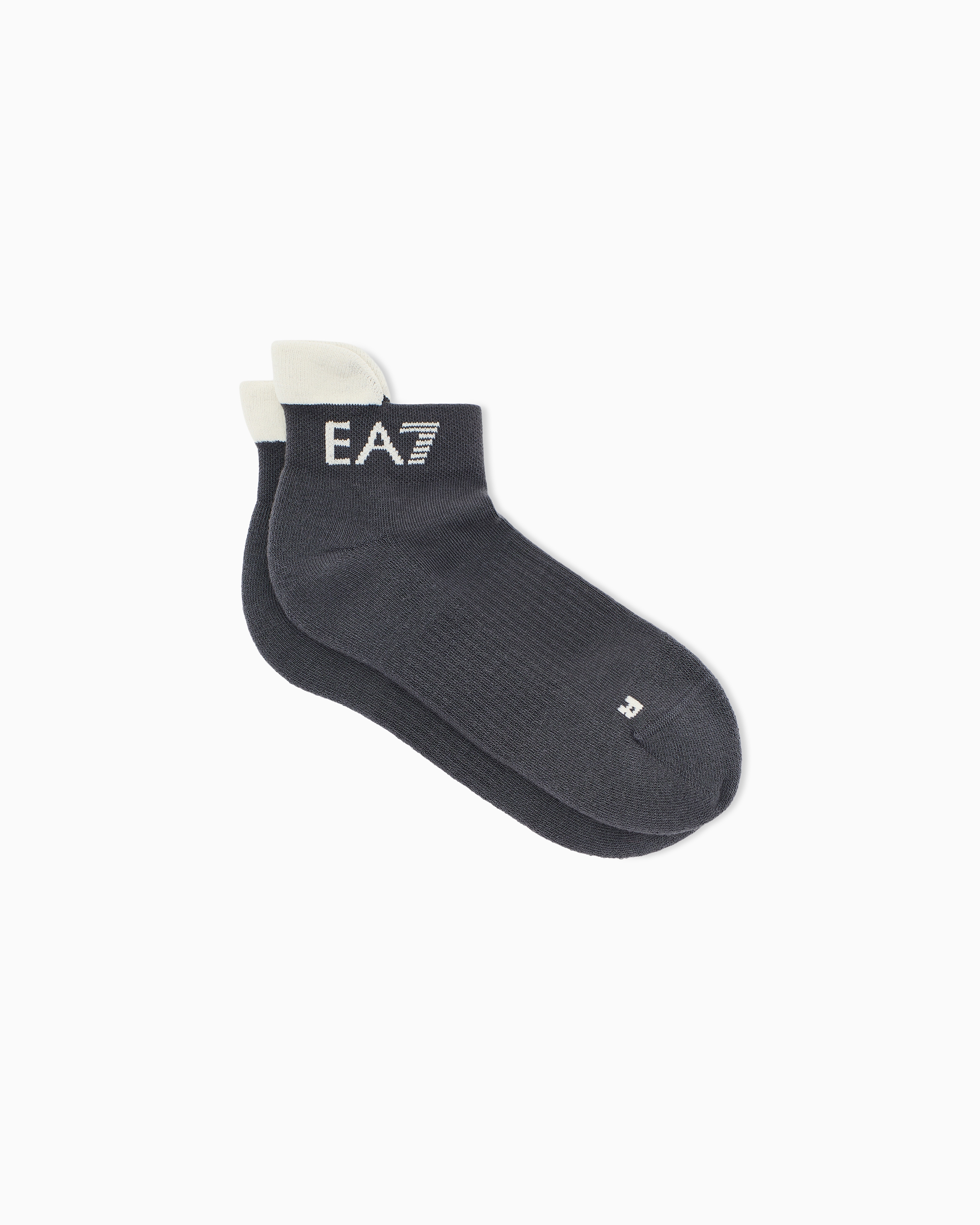 Ea7 Brown Socks Tennis Pro In Stretch Cotton