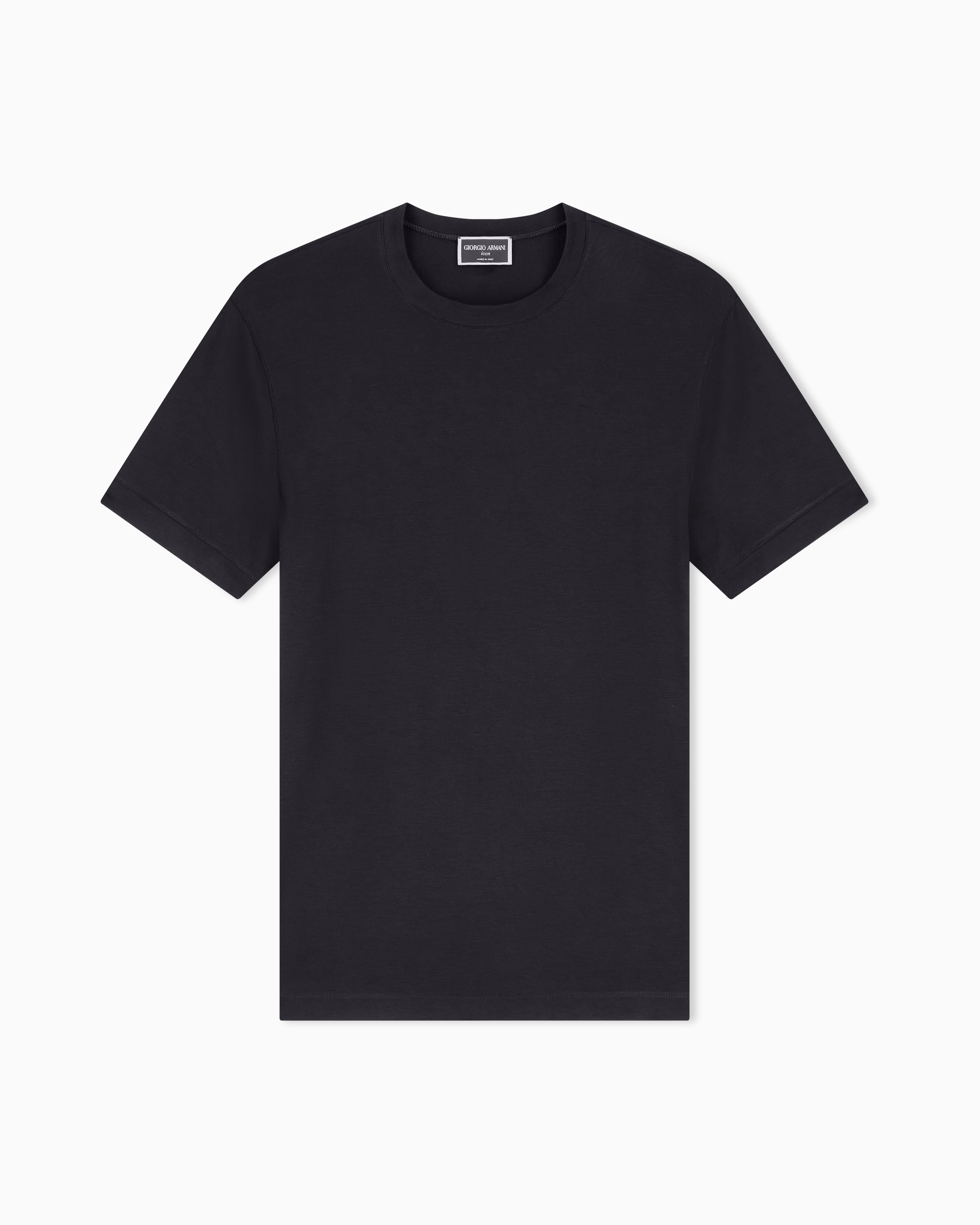 Icon クルーネックTシャツ ストレッチビスコースジャージー | Giorgio
