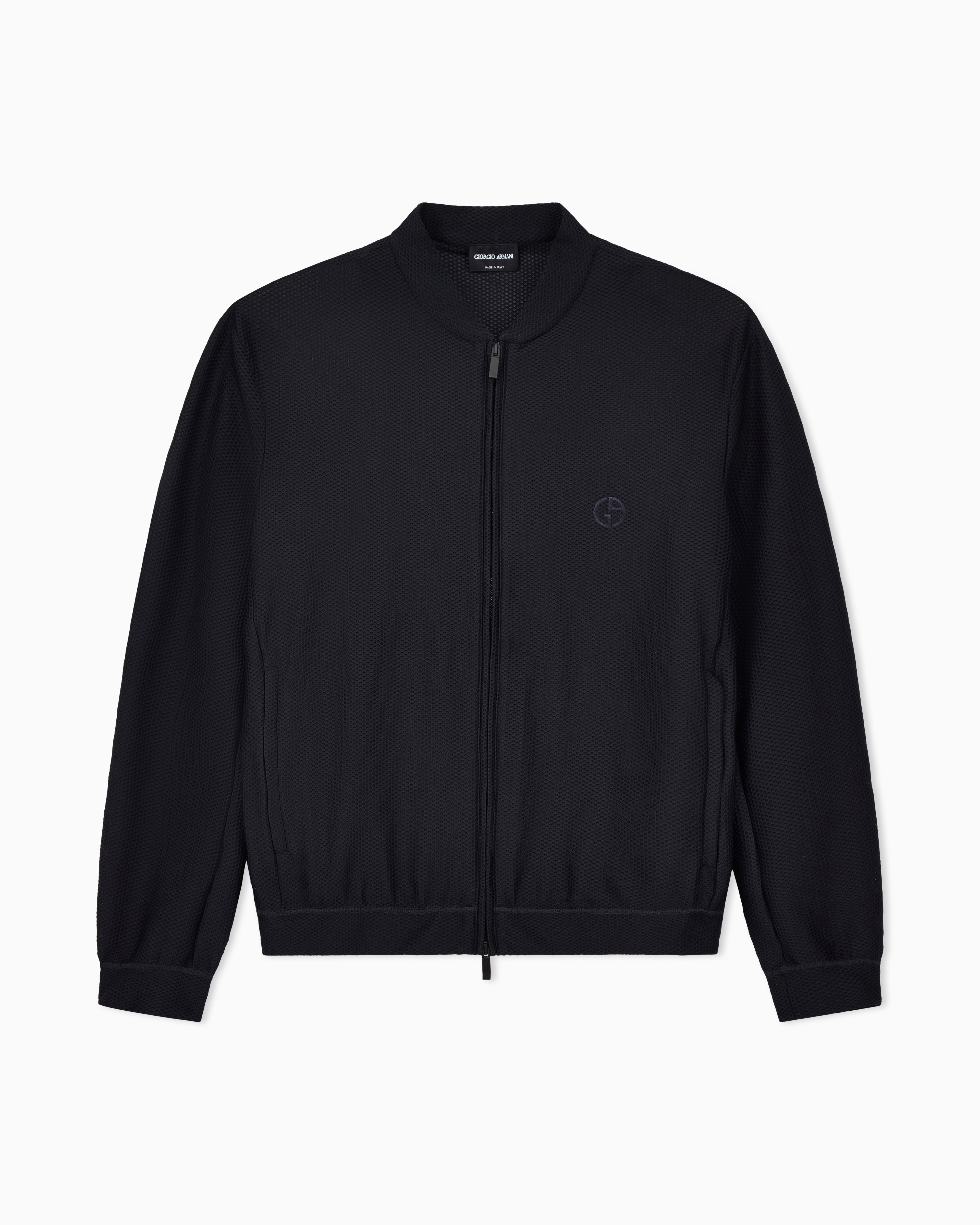 Giorgio Armani Black Technical Waffle Blouson