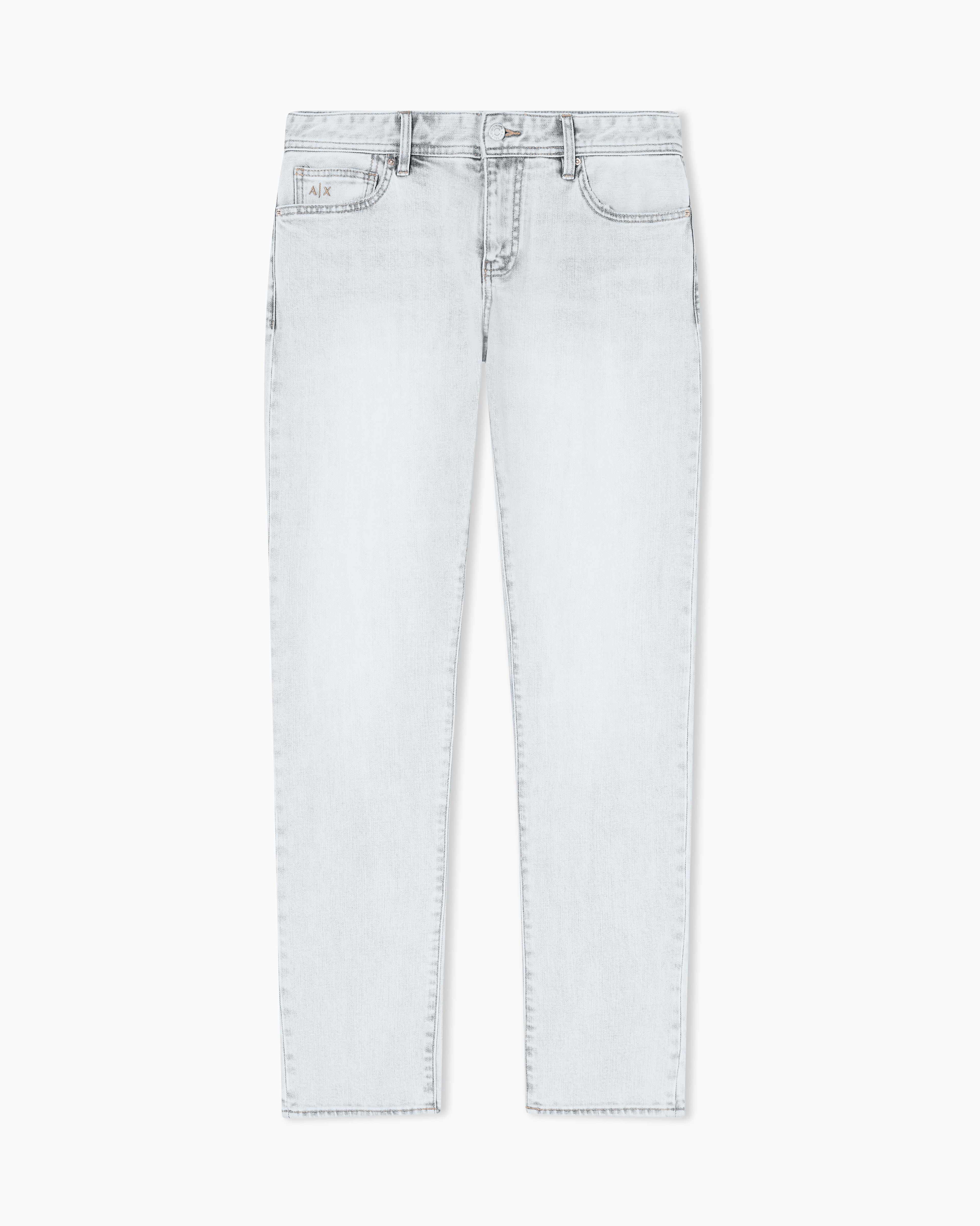 Armani Exchange Blue Super Skinny Jeans In Authentic Comfort Denim