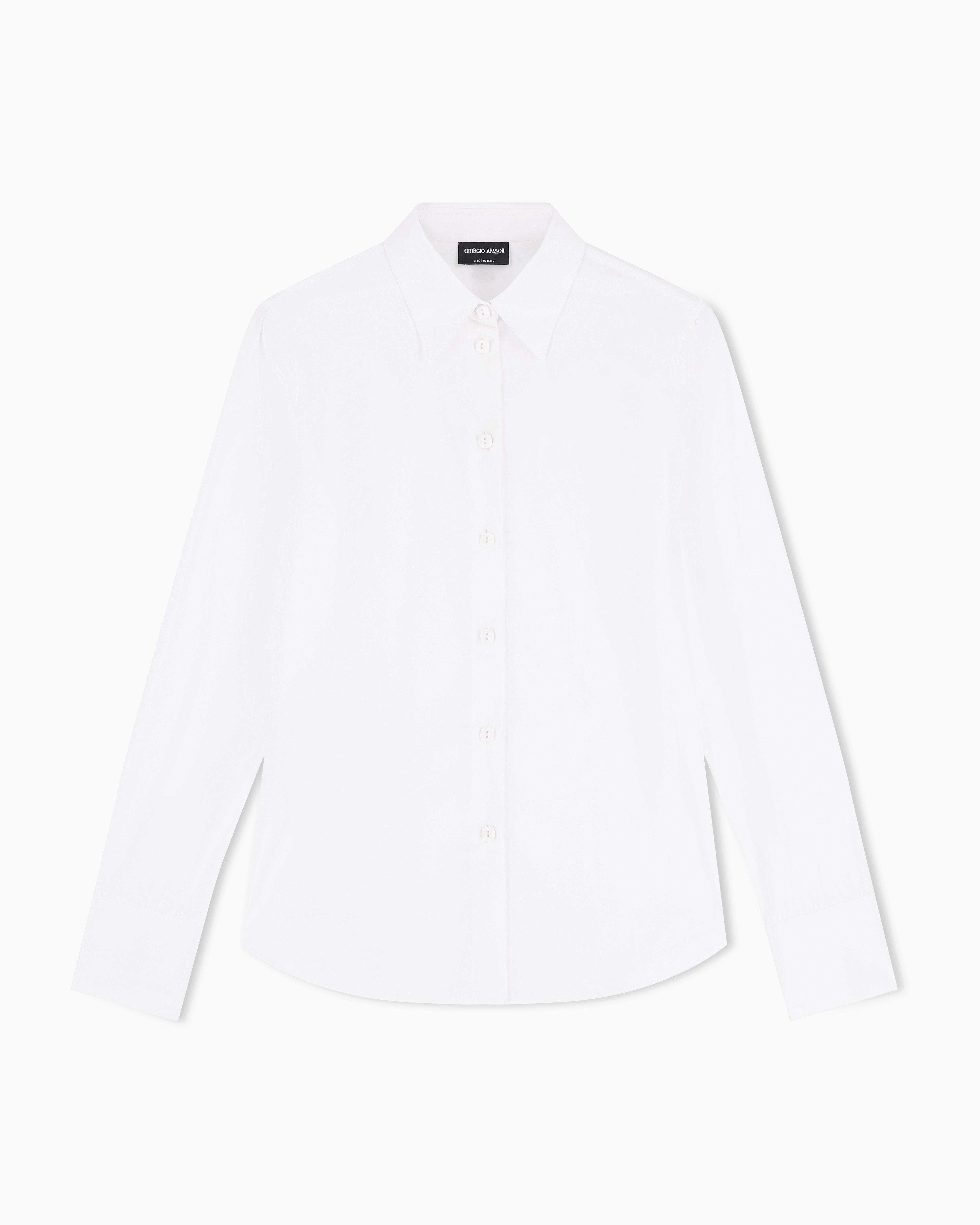 Giorgio Armani Button-Down Shirt In Slim Fit Stretch Poplin