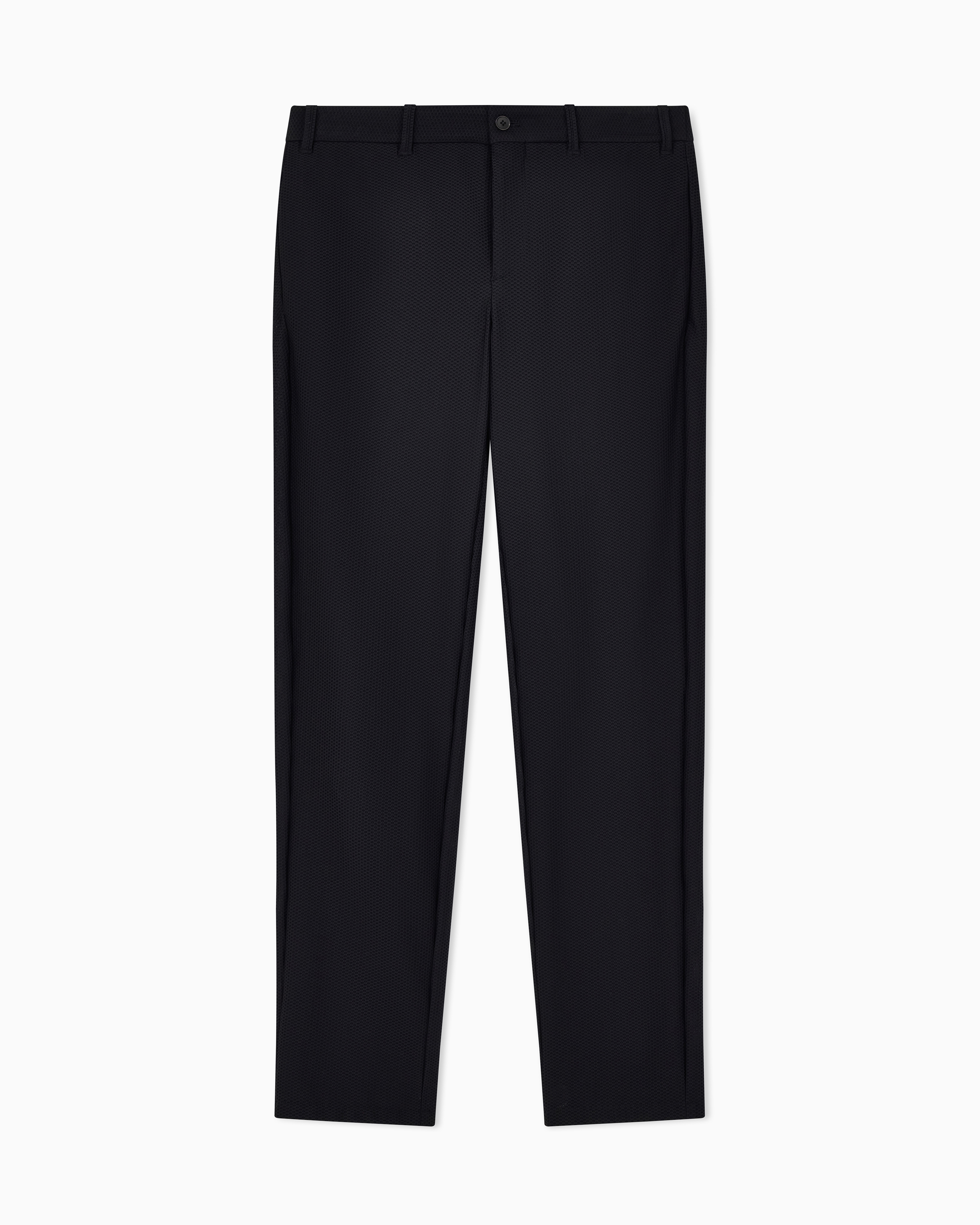 Giorgio Armani Pantaloni Con Pieghe In Gaufré Tecnico